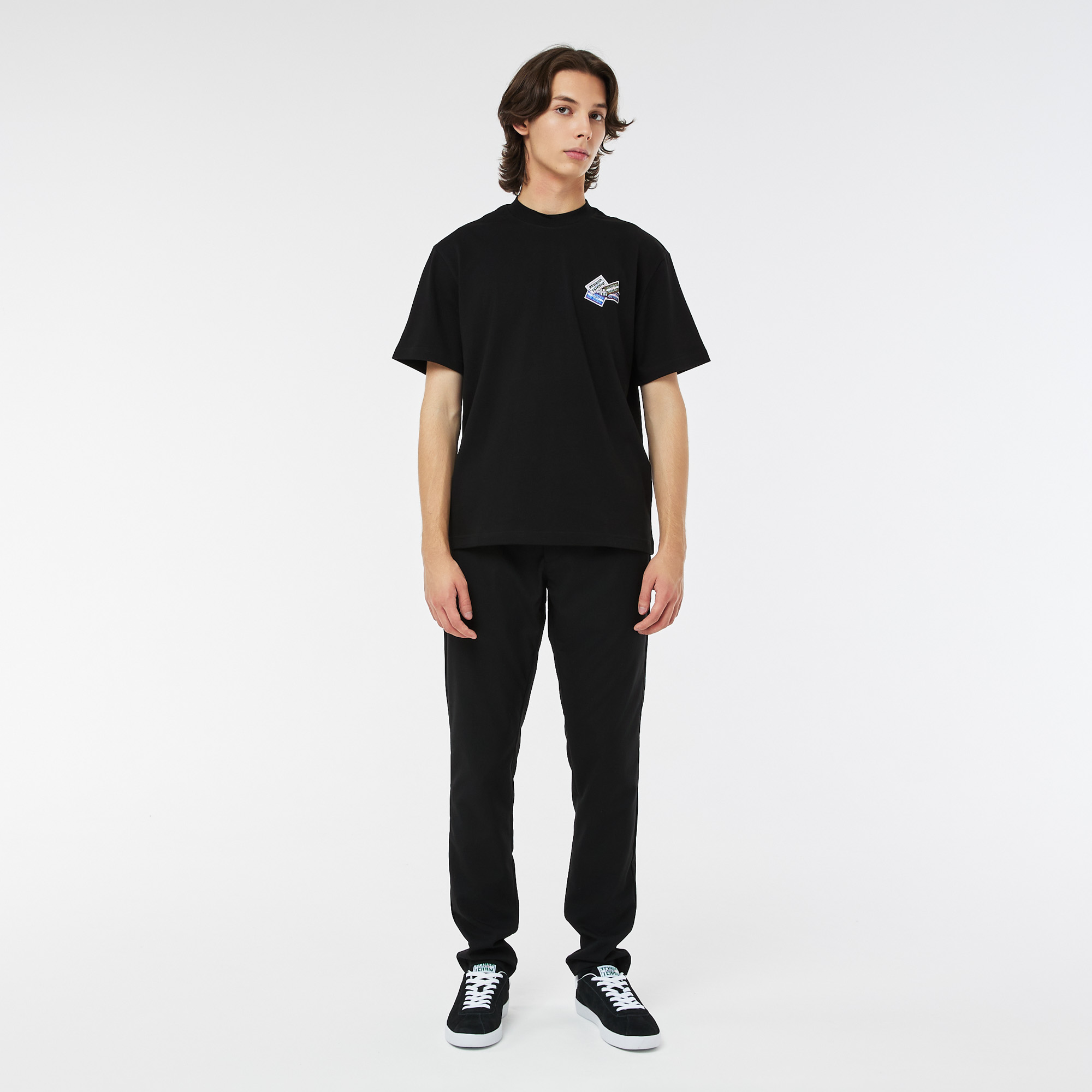 Мужские брюки Lacoste стандартного кроя с эластичным поясом, Чёрный
Мужские брюки Lacoste стандартного кроя с эластичным поясом, Чёрный