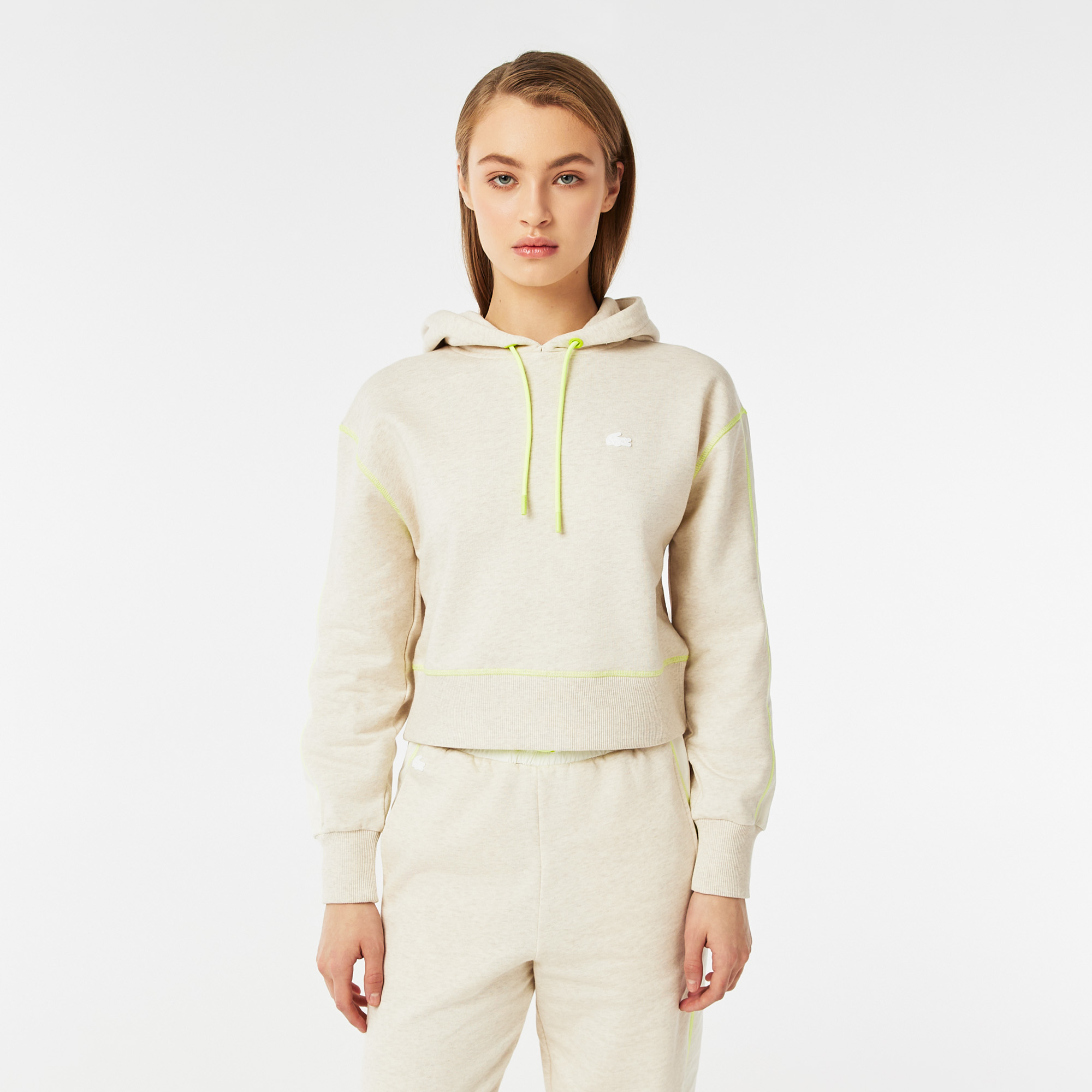 Женская толстовка Lacoste свободного кроя с капюшоном, Белый
Женская толстовка Lacoste свободного кроя с капюшоном, Белый
