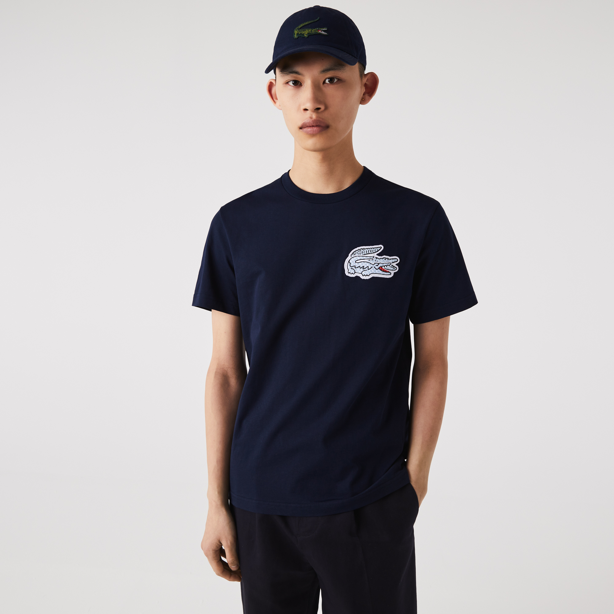 Мужская футболка Lacoste с круглым вырезом, Синий
Мужская футболка Lacoste с круглым вырезом, Синий