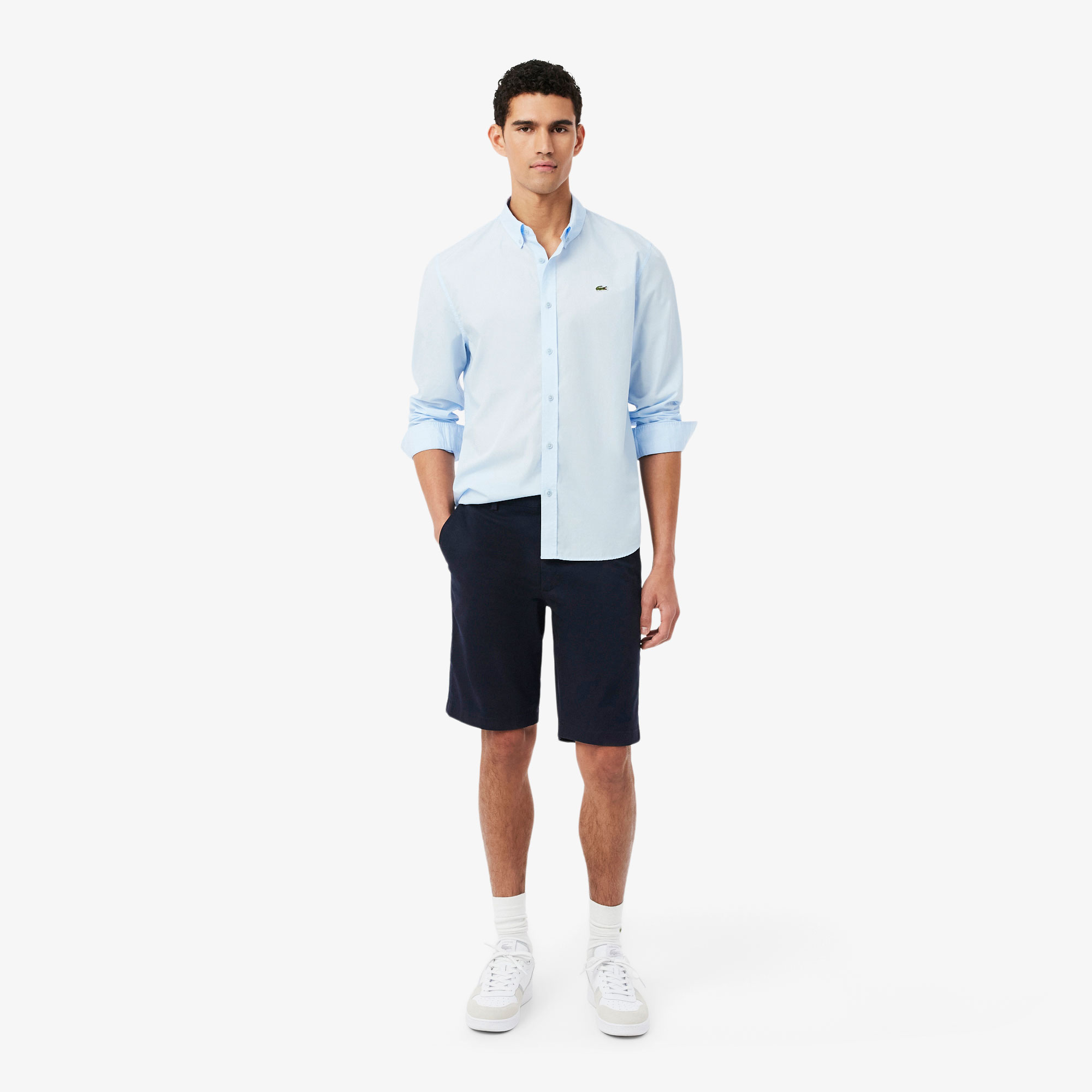 Мужские шорты-чиносы Lacoste из эластичной саржи, Синий
Мужские шорты-чиносы Lacoste из эластичной саржи, Синий