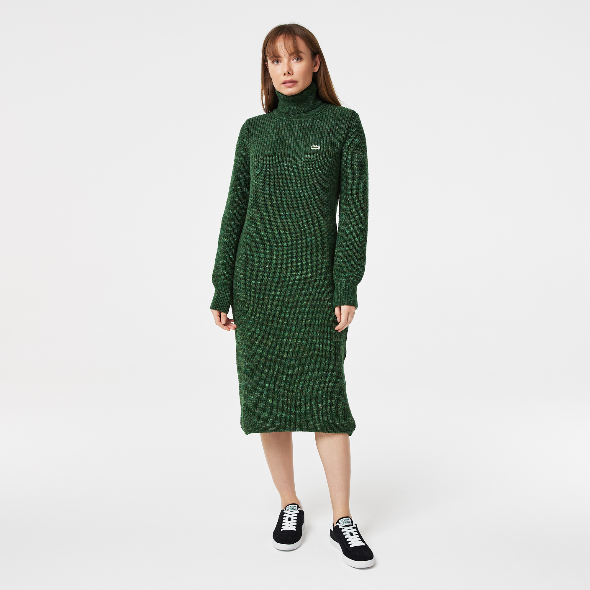 Шерстяное платье Lacoste с высоким воротом, Зелёный
Шерстяное платье Lacoste с высоким воротом, Зелёный
