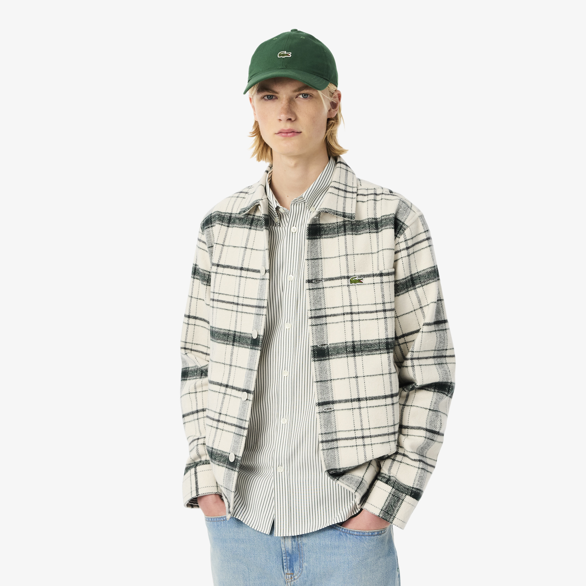 Мужская фланелевая рубашка-куртка Lacoste, Белый
Мужская фланелевая рубашка-куртка Lacoste, Белый