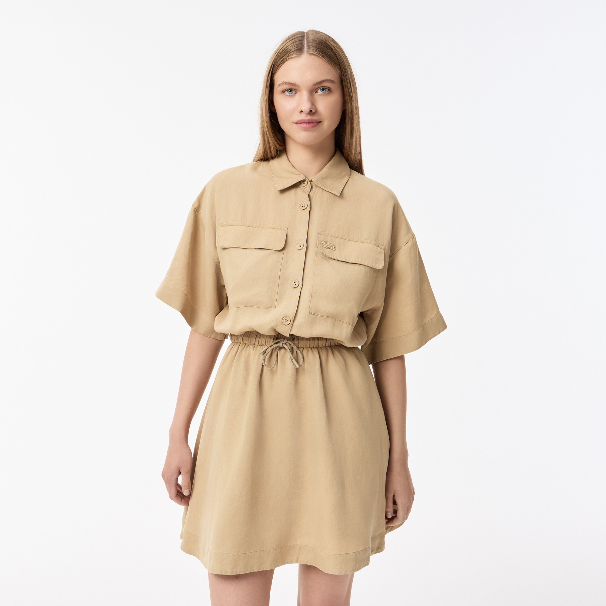 Женское платье Lacoste из эластичного хлопка, Бежевый
Женское платье Lacoste из эластичного хлопка, Бежевый
