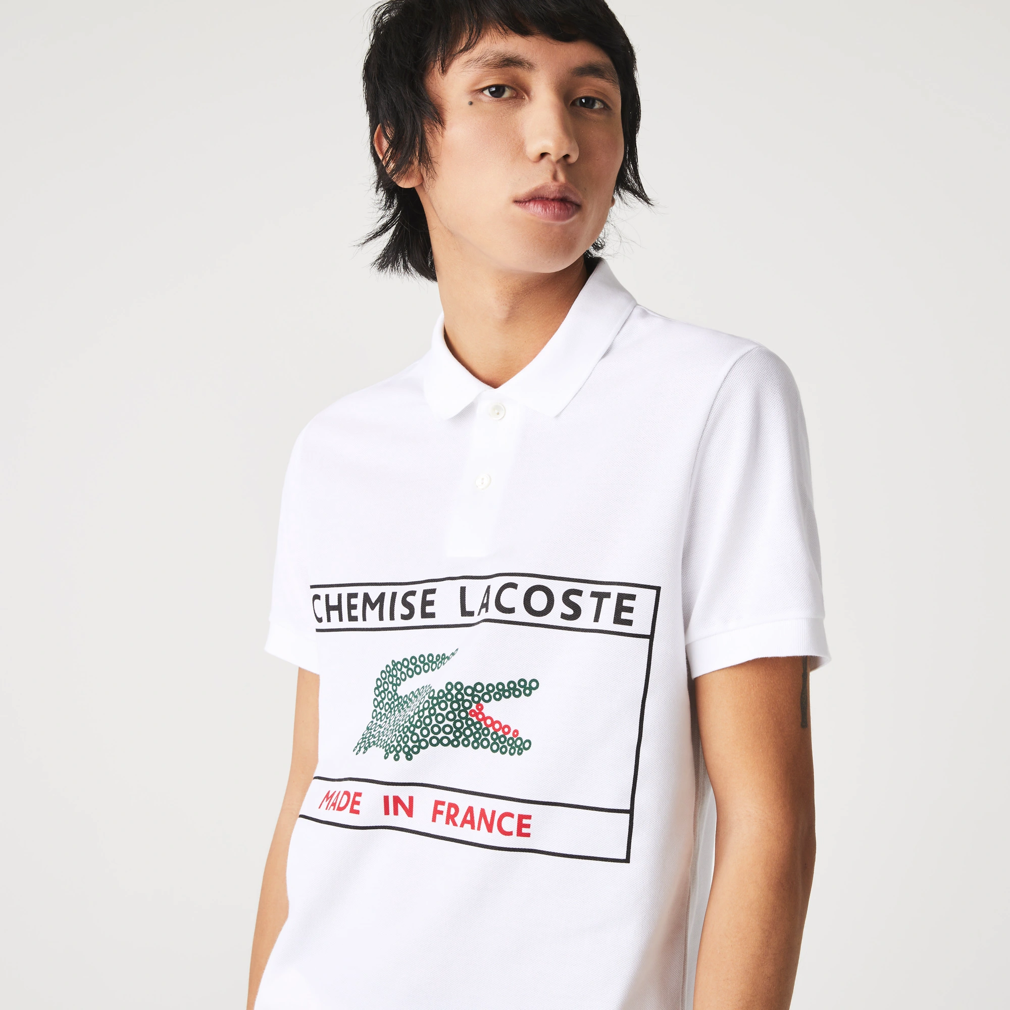 Мужское поло Lacoste классического кроя из органического хлопка, Белый
Мужское поло Lacoste классического кроя из органического хлопка, Белый