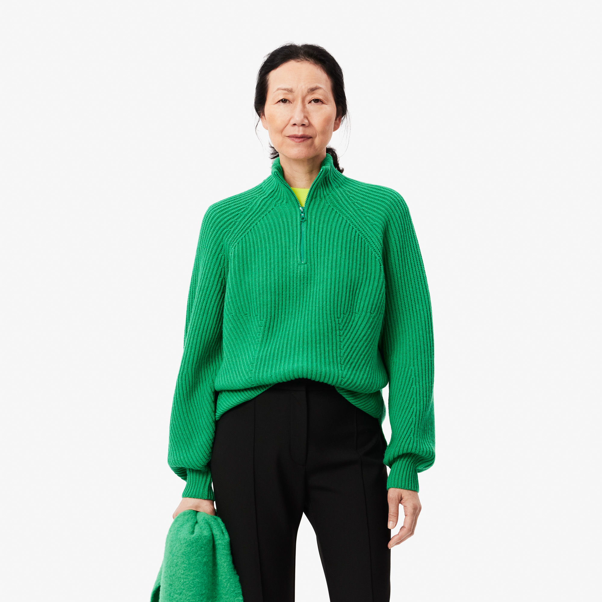 Женский шерстяной свитер Lacoste на молнии, Зелёный
Женский шерстяной свитер Lacoste на молнии, Зелёный