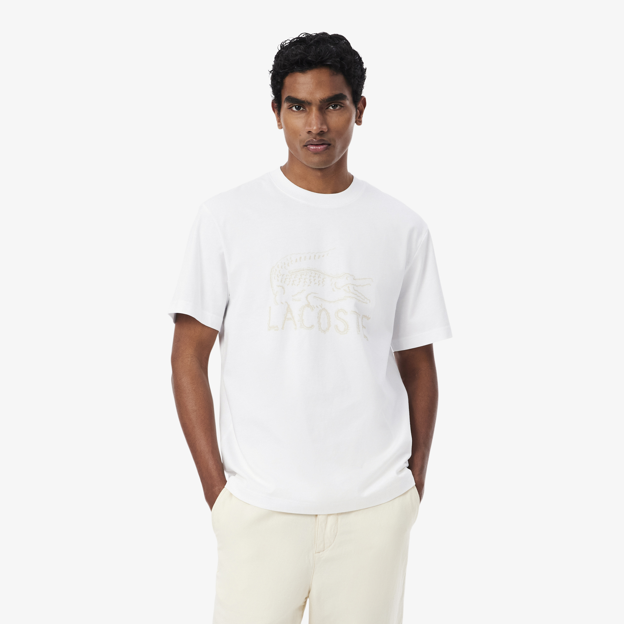 Мужская хлопковая футболка Lacoste, Белый
Мужская хлопковая футболка Lacoste, Белый