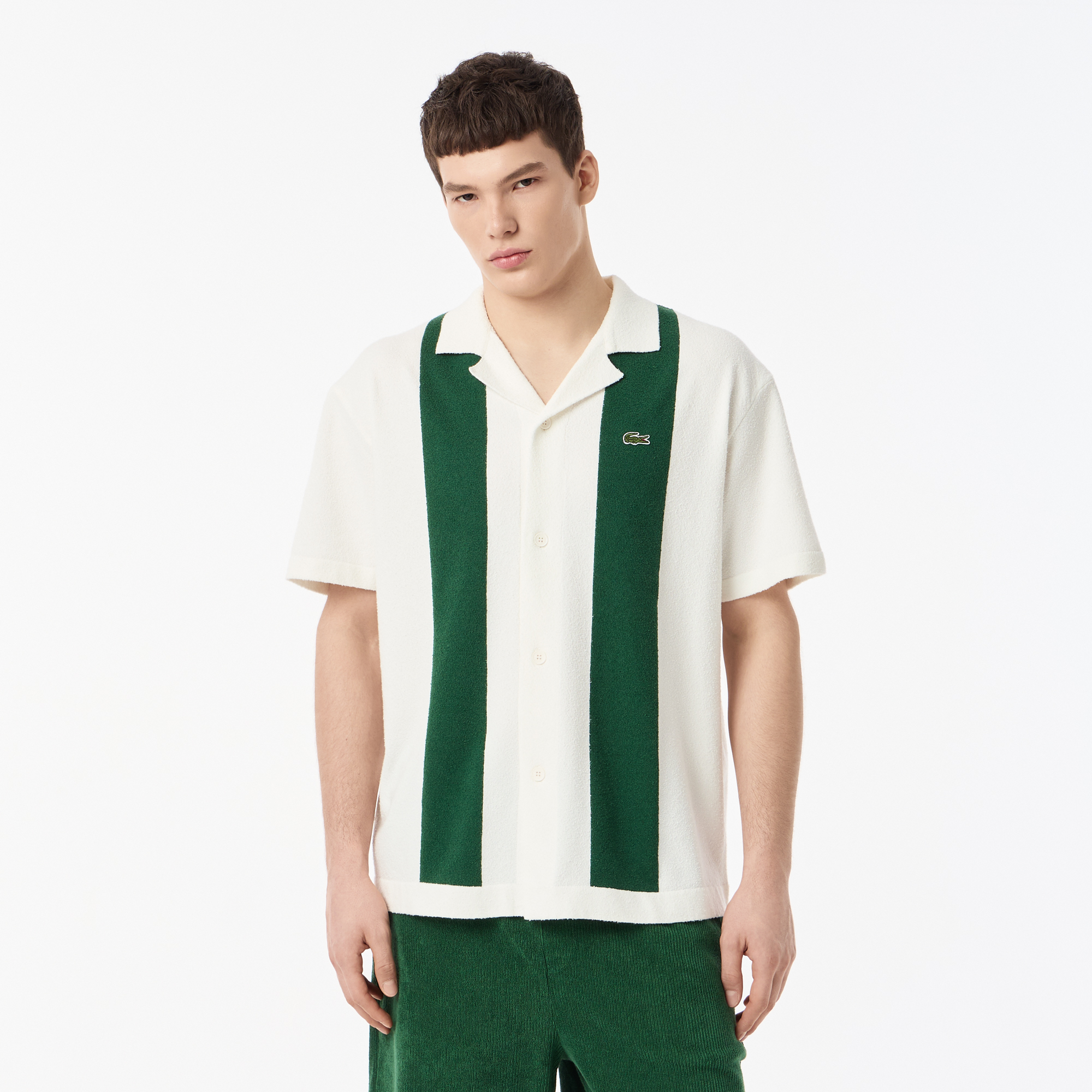 Мужская трикотажная рубашка Lacoste из смеси хлопка, Белый
Мужская трикотажная рубашка Lacoste из смеси хлопка, Белый
