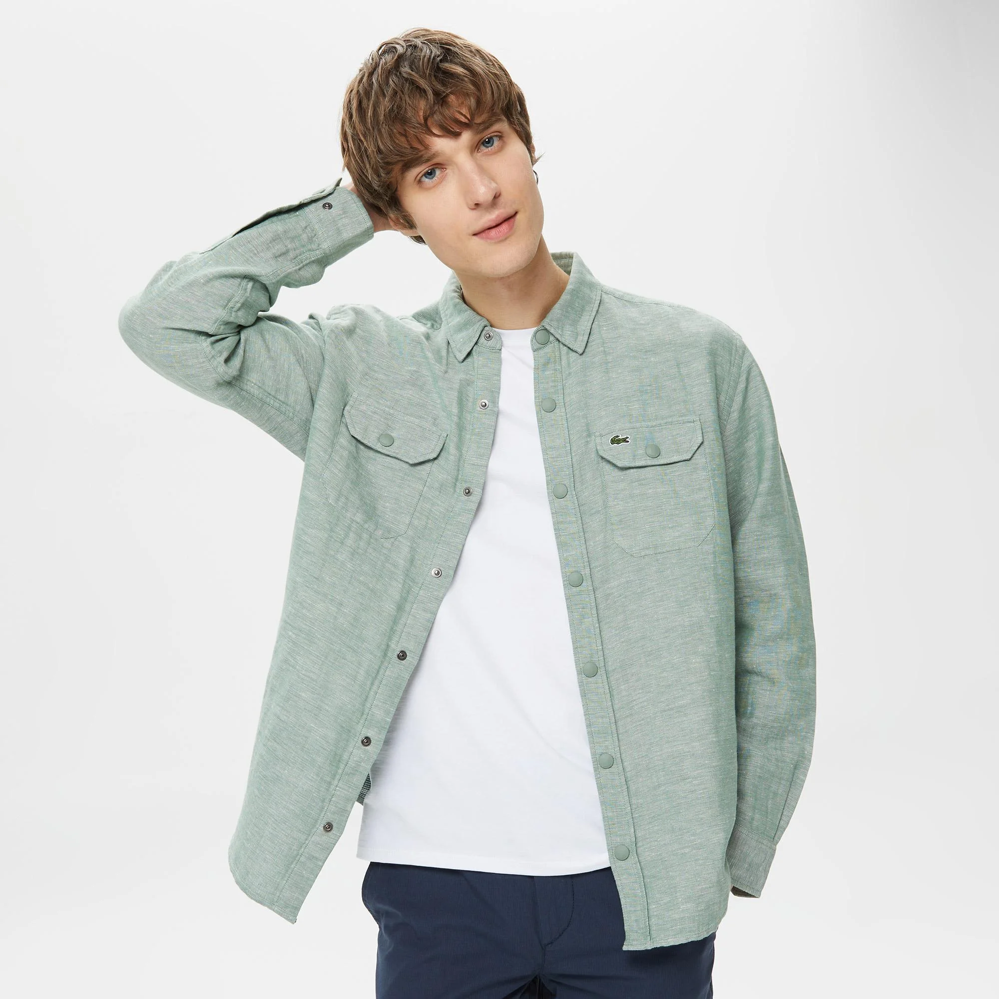 Мужская рубашка Lacoste из хлопка, Зелёный
Мужская рубашка Lacoste из хлопка, Зелёный