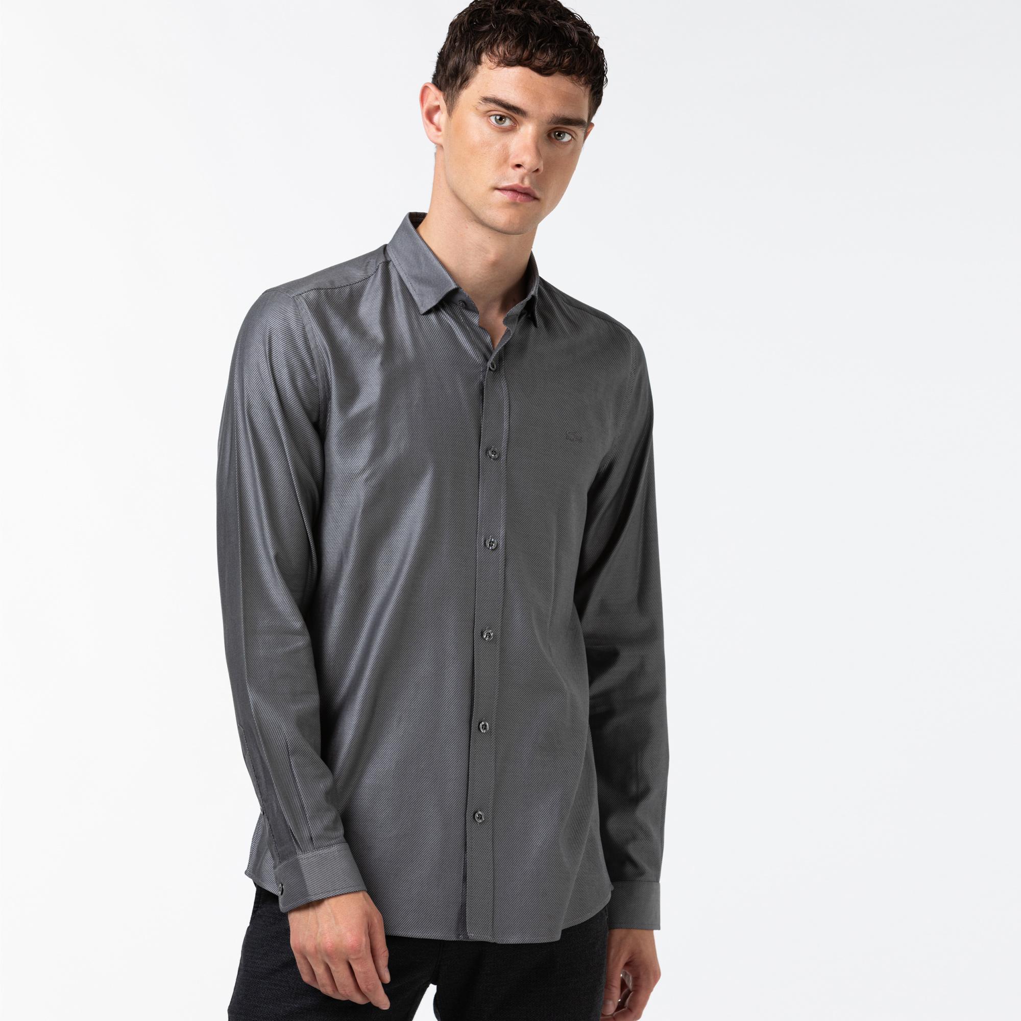 Мужская рубашка Lacoste приталенного кроя, Чёрный
Мужская рубашка Lacoste приталенного кроя, Чёрный