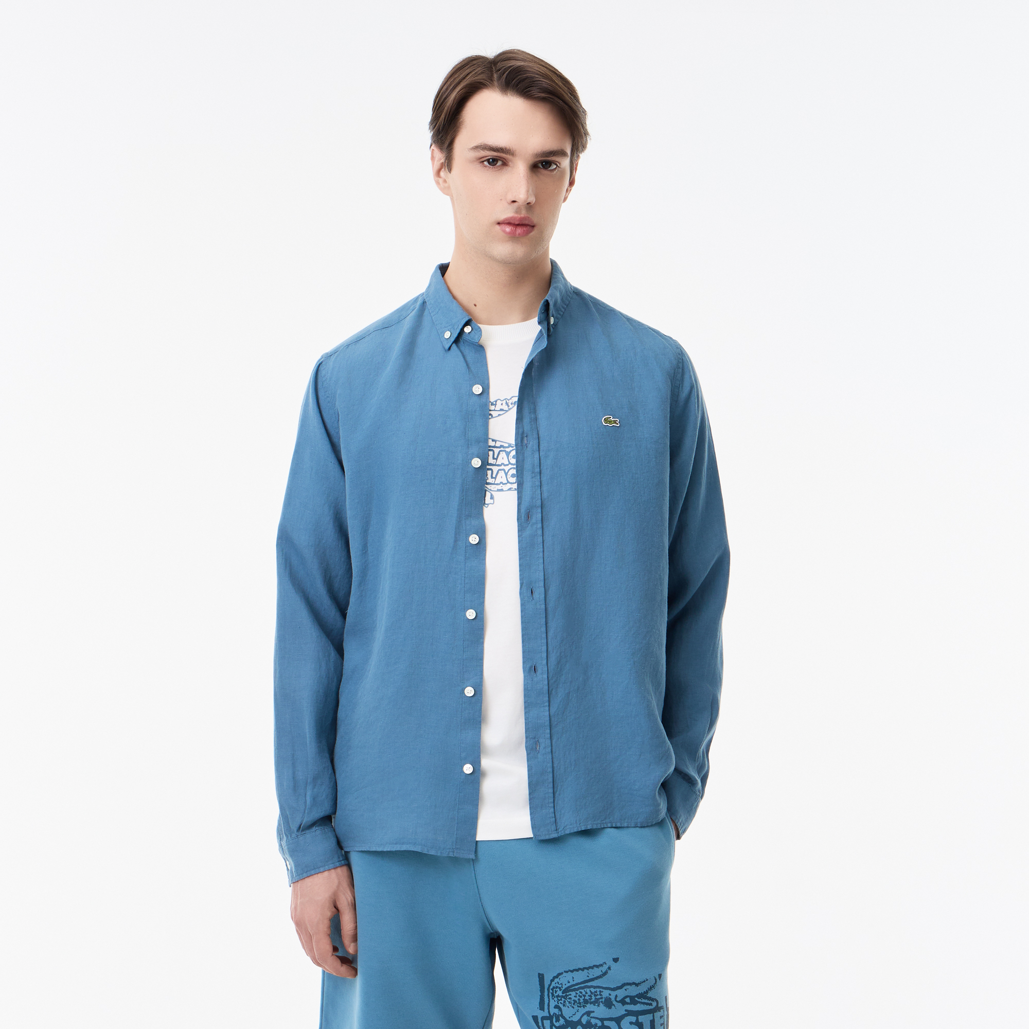 Мужская льняная рубашка Lacoste, Синий
Мужская льняная рубашка Lacoste, Синий