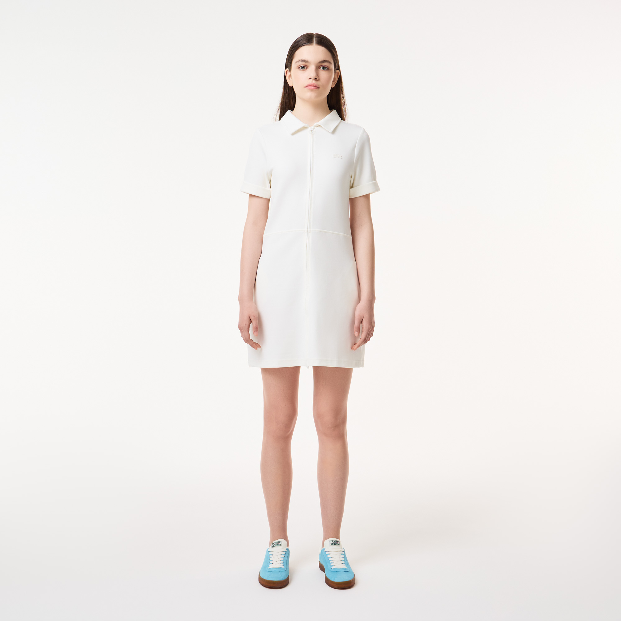 Платье Lacoste на молнии с воротником поло, Белый
Платье Lacoste на молнии с воротником поло, Белый