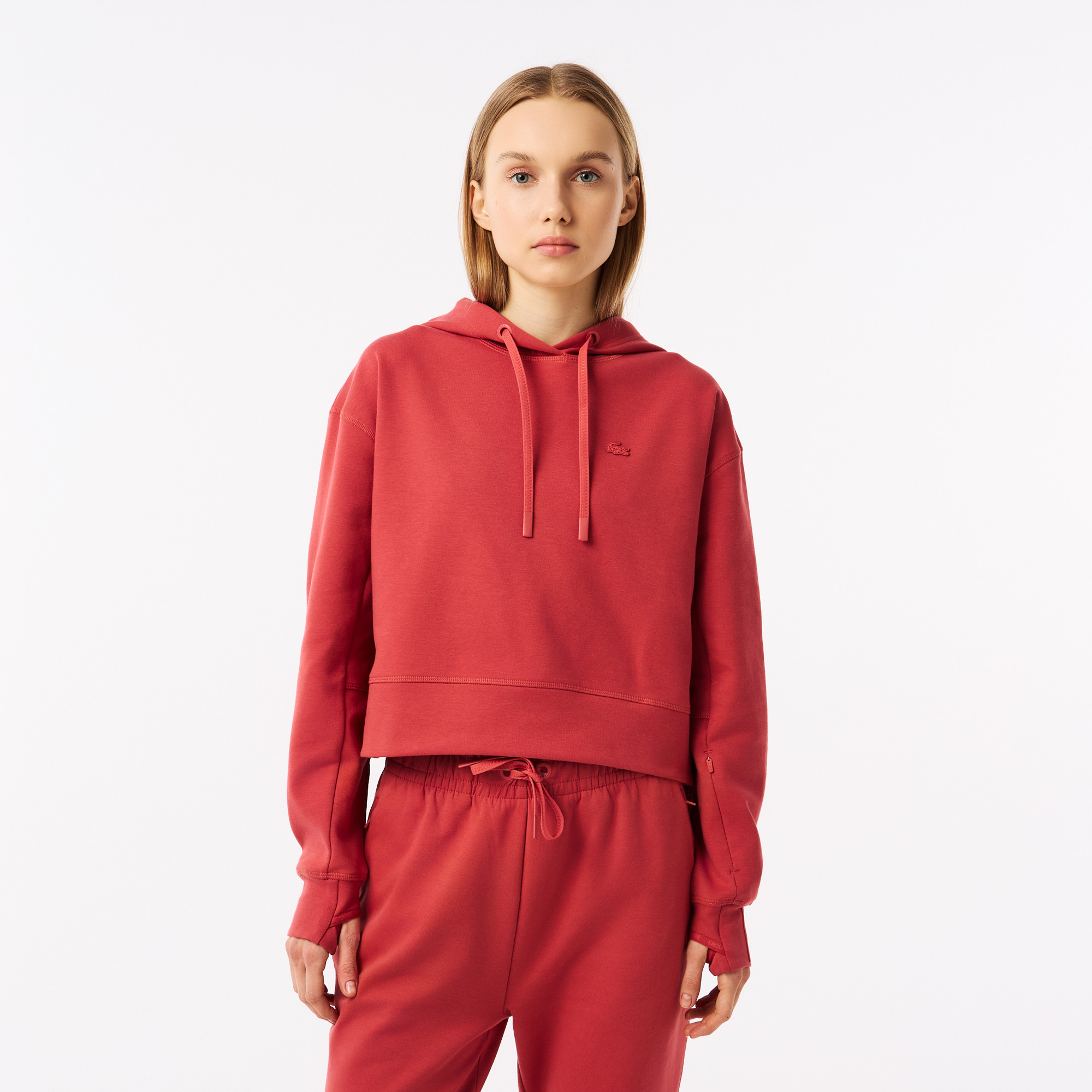 Женская толстовка Lacoste Core Active свободного кроя с капюшоном, Красный
Женская толстовка Lacoste Core Active свободного кроя с капюшоном, Красный