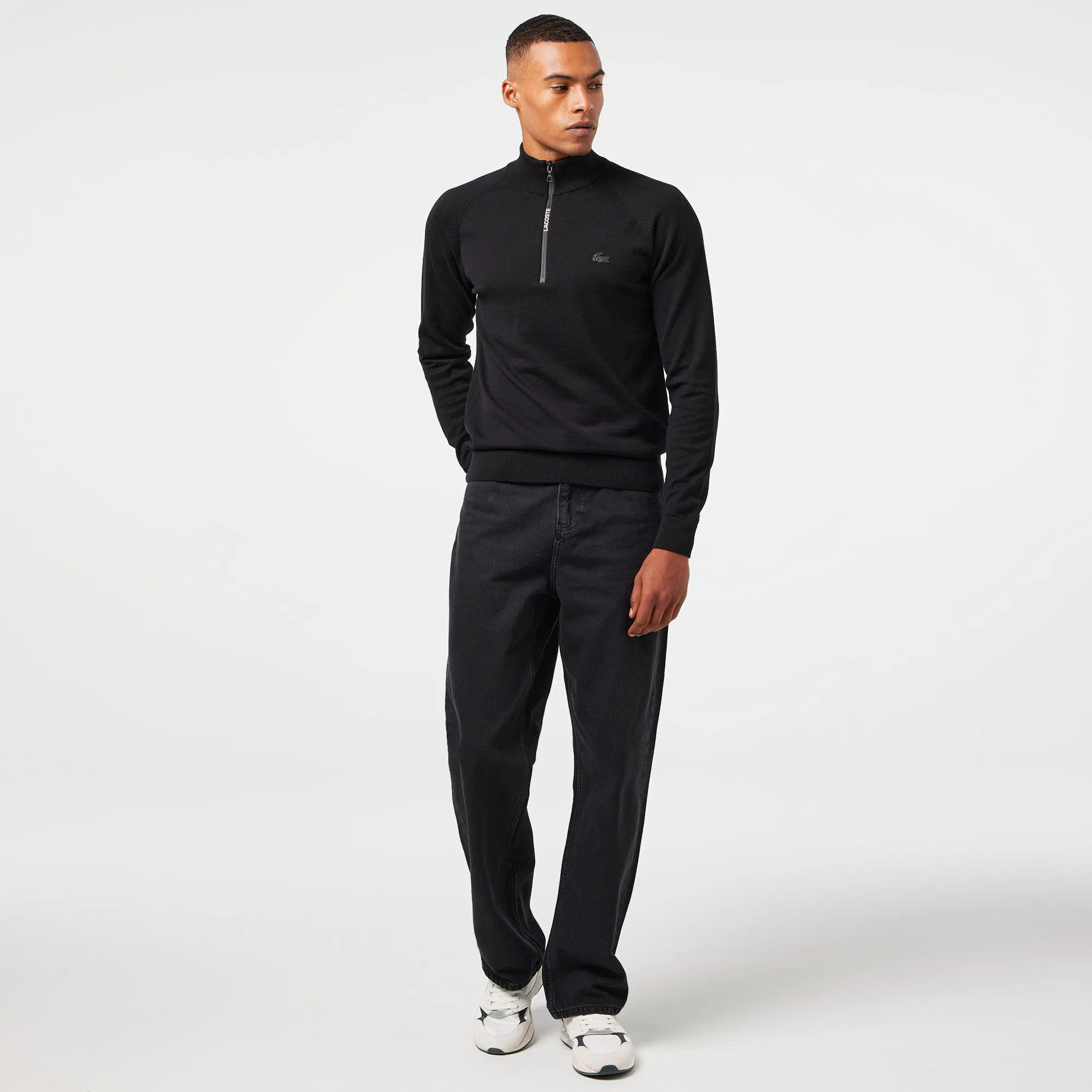 фото Мужской свитер lacoste regular fit из смеси шерсти и хлопка