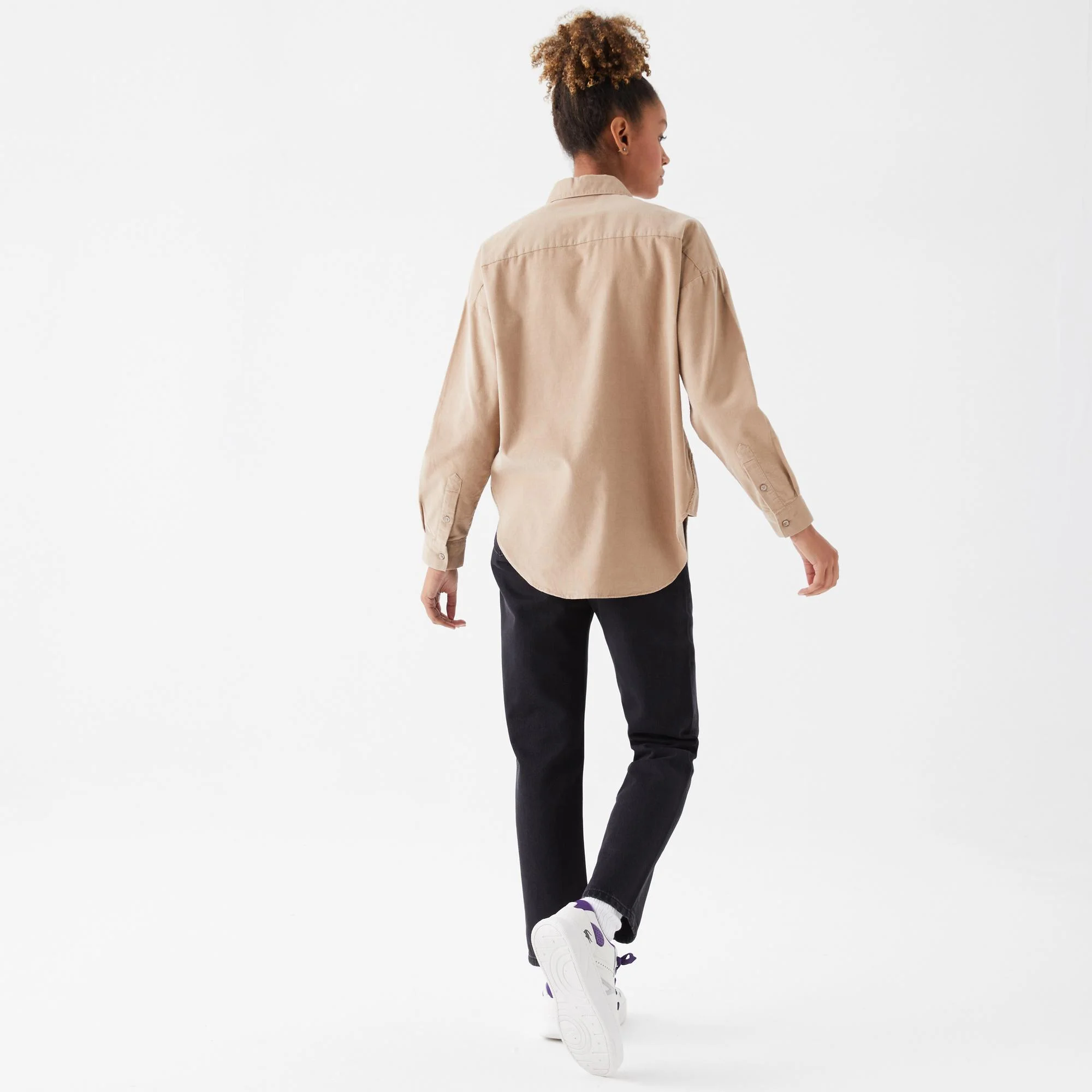 фото Женская рубашка lacoste loose fit