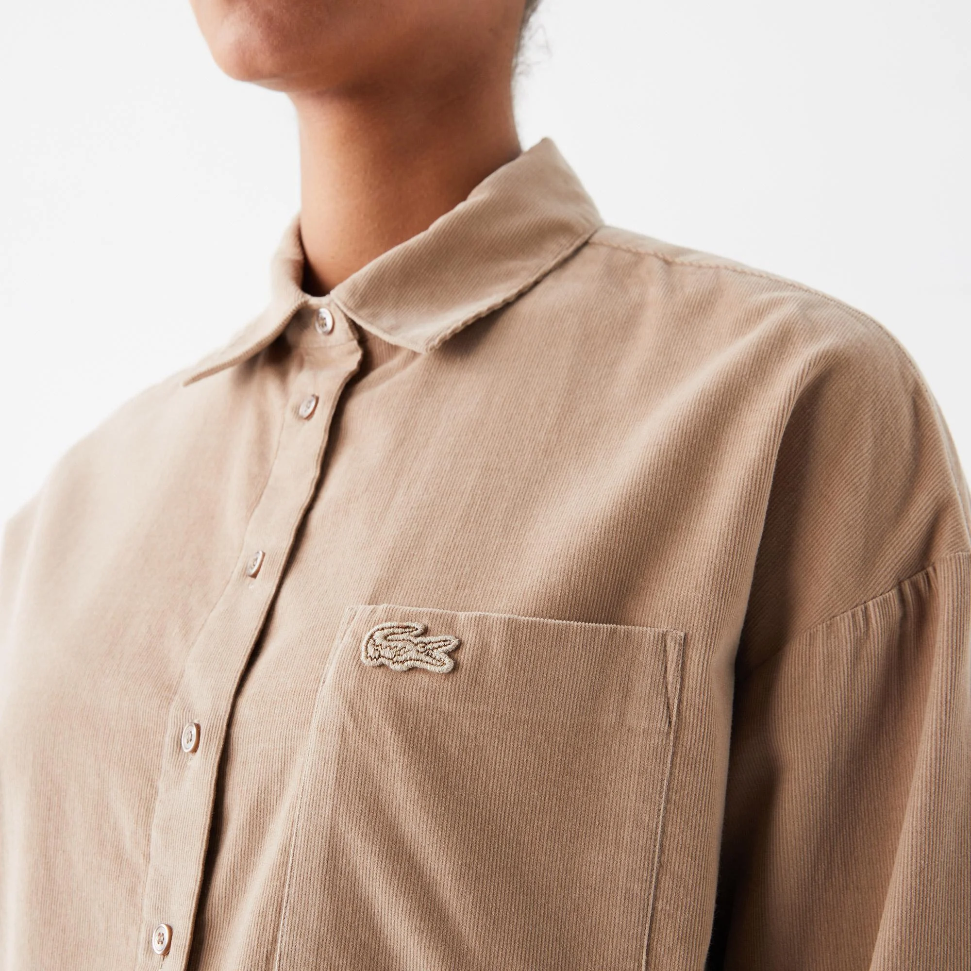 фото Женская рубашка lacoste loose fit