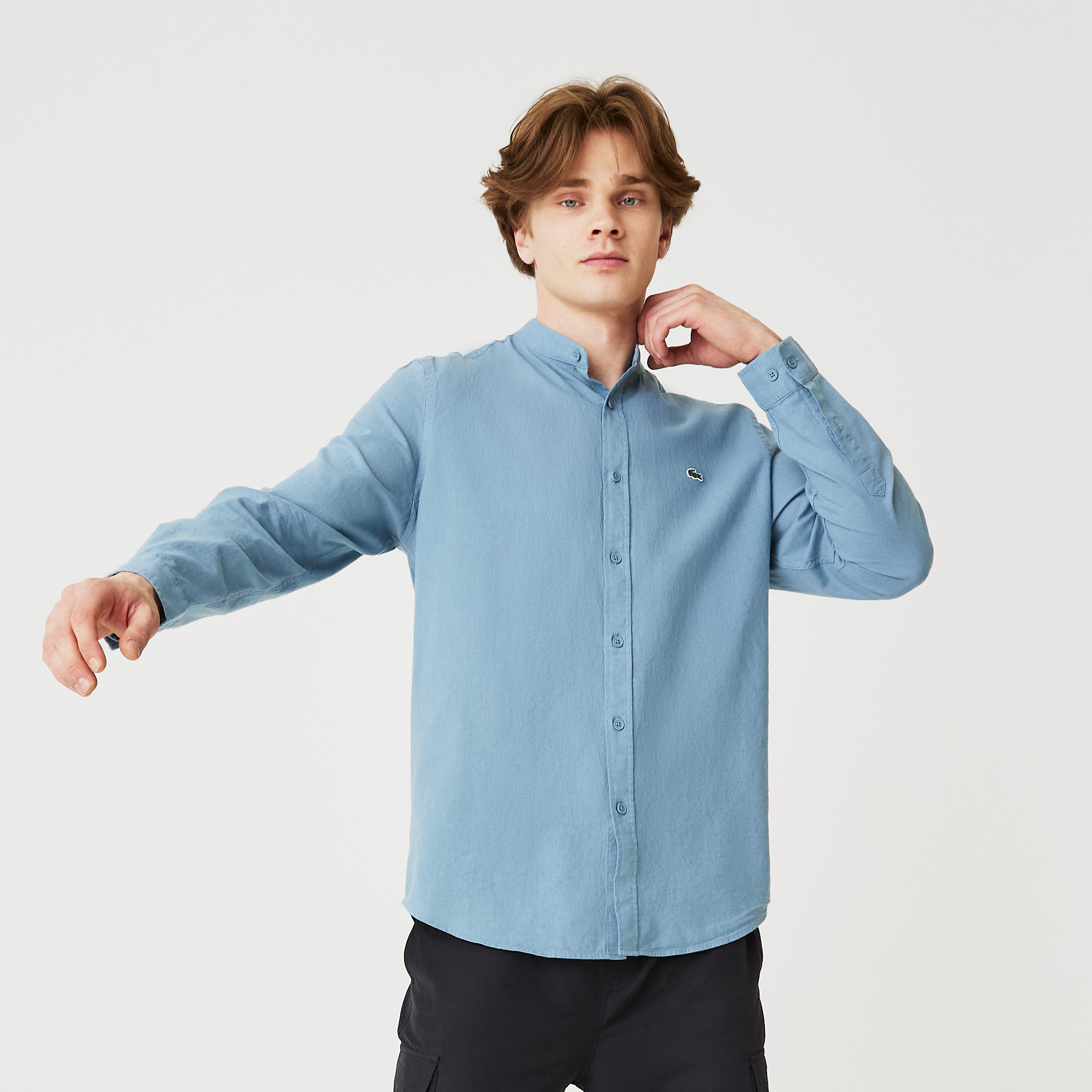 фото Мужская рубашка lacoste regular fit