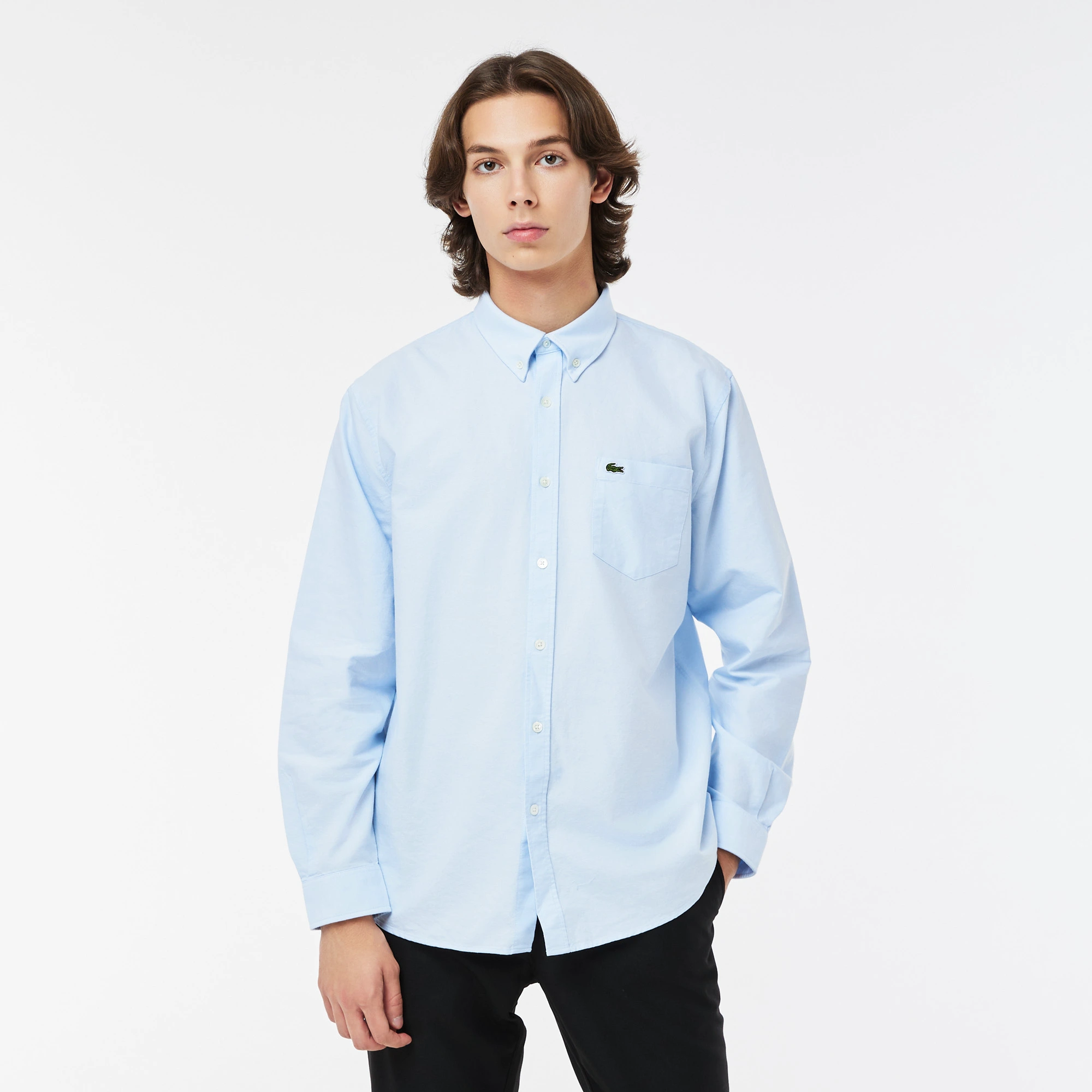 фото Мужская рубашка lacoste regular fit