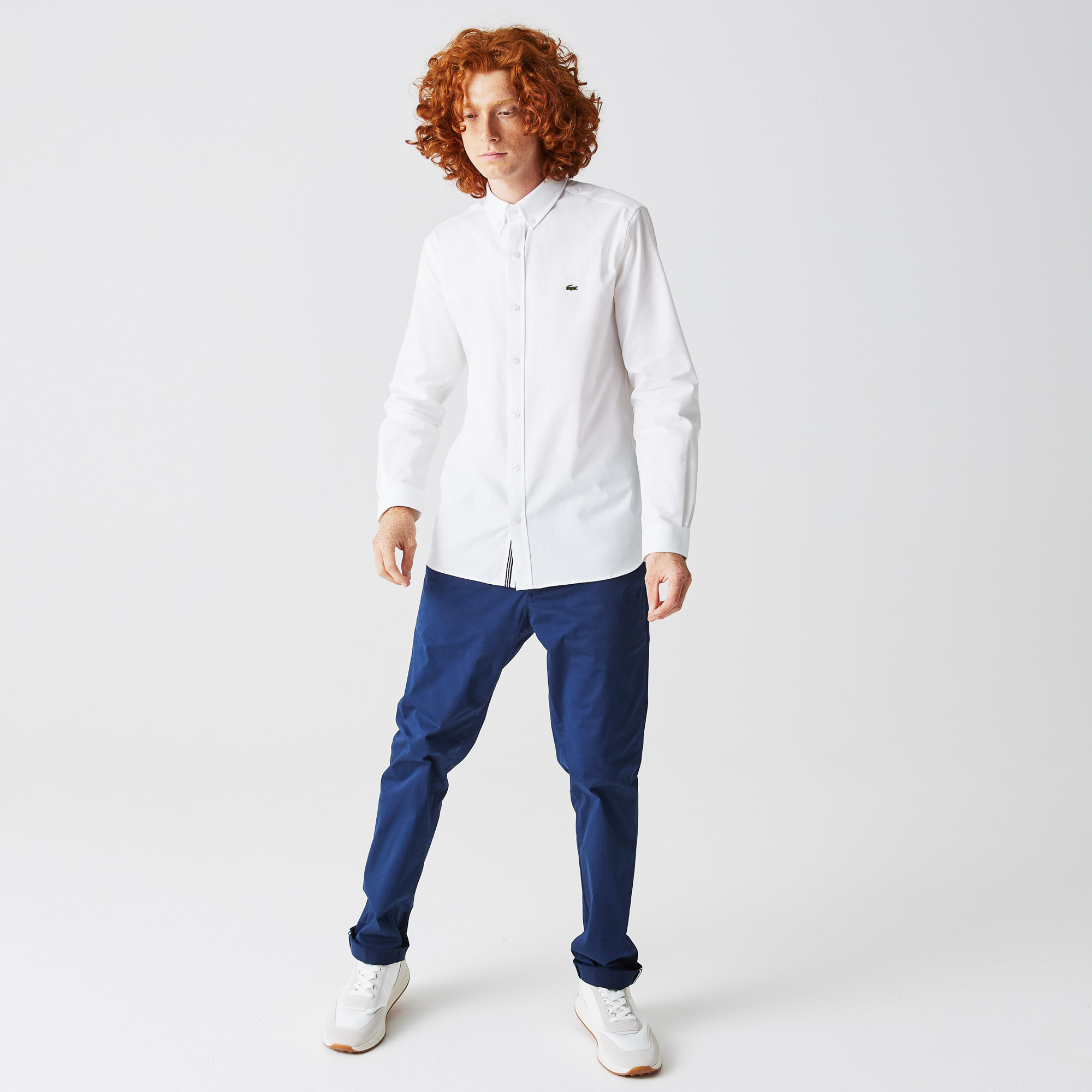 фото Мужская рубашка lacoste slim fit