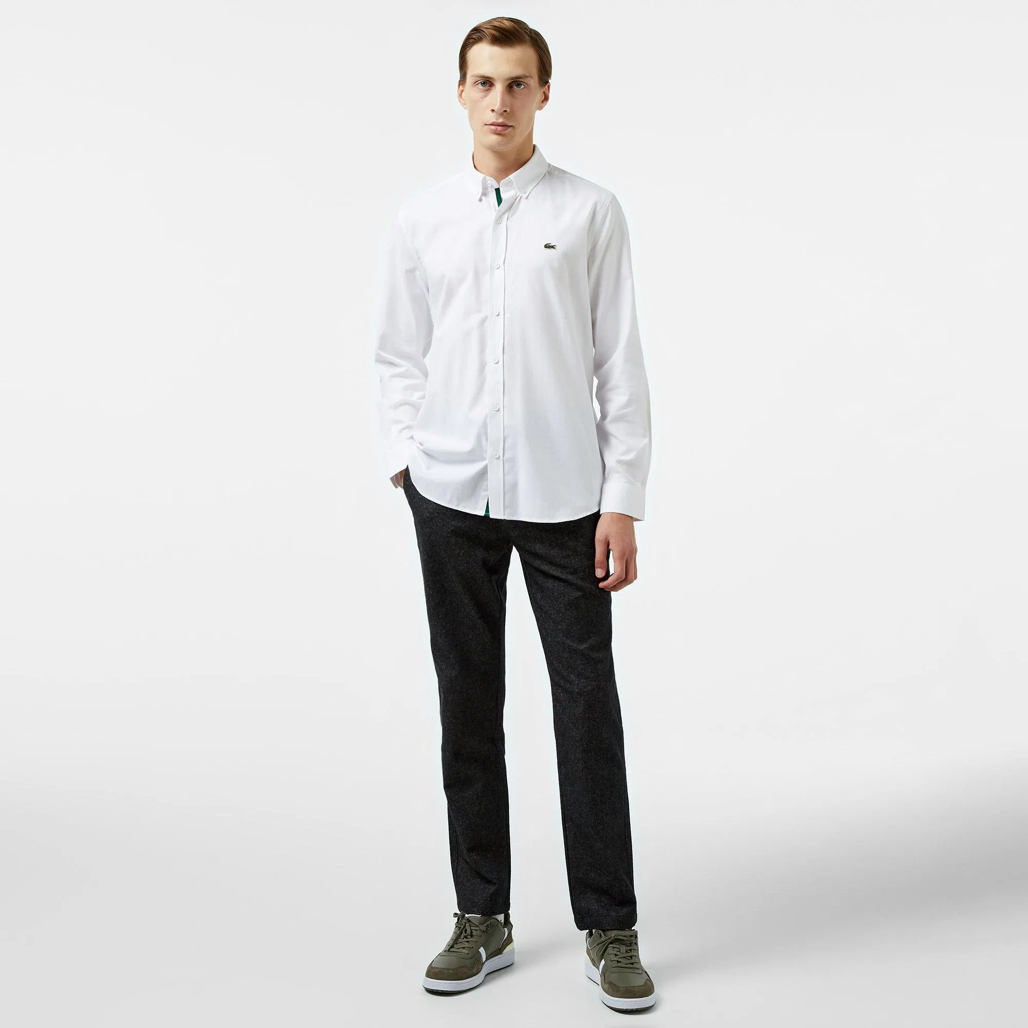 фото Мужская хлопковая рубашка lacoste