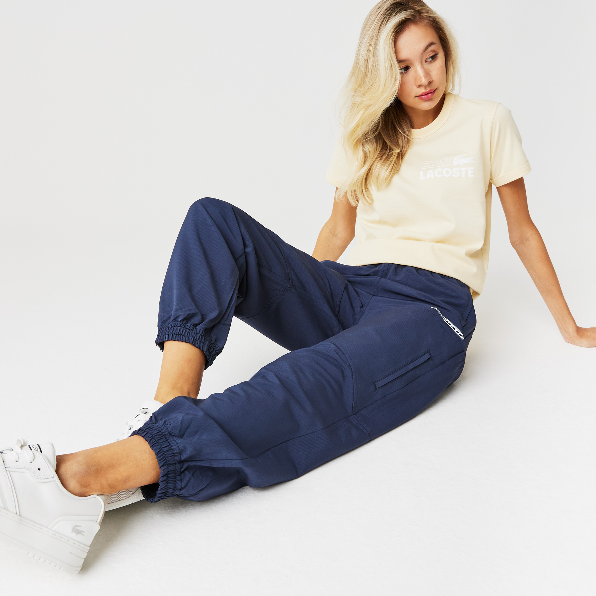 фото Женские спортивные брюки lacoste jogger fit