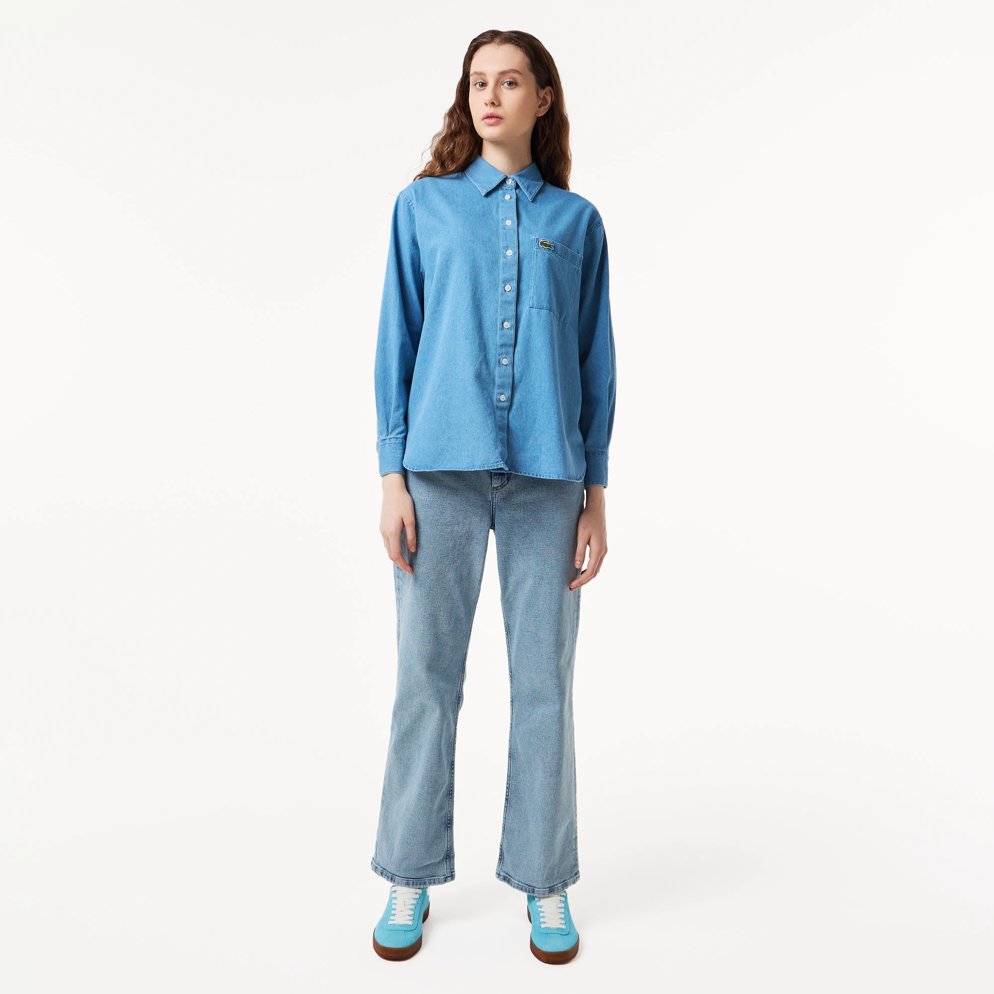 фото Женские джинсы lacoste regular fit
