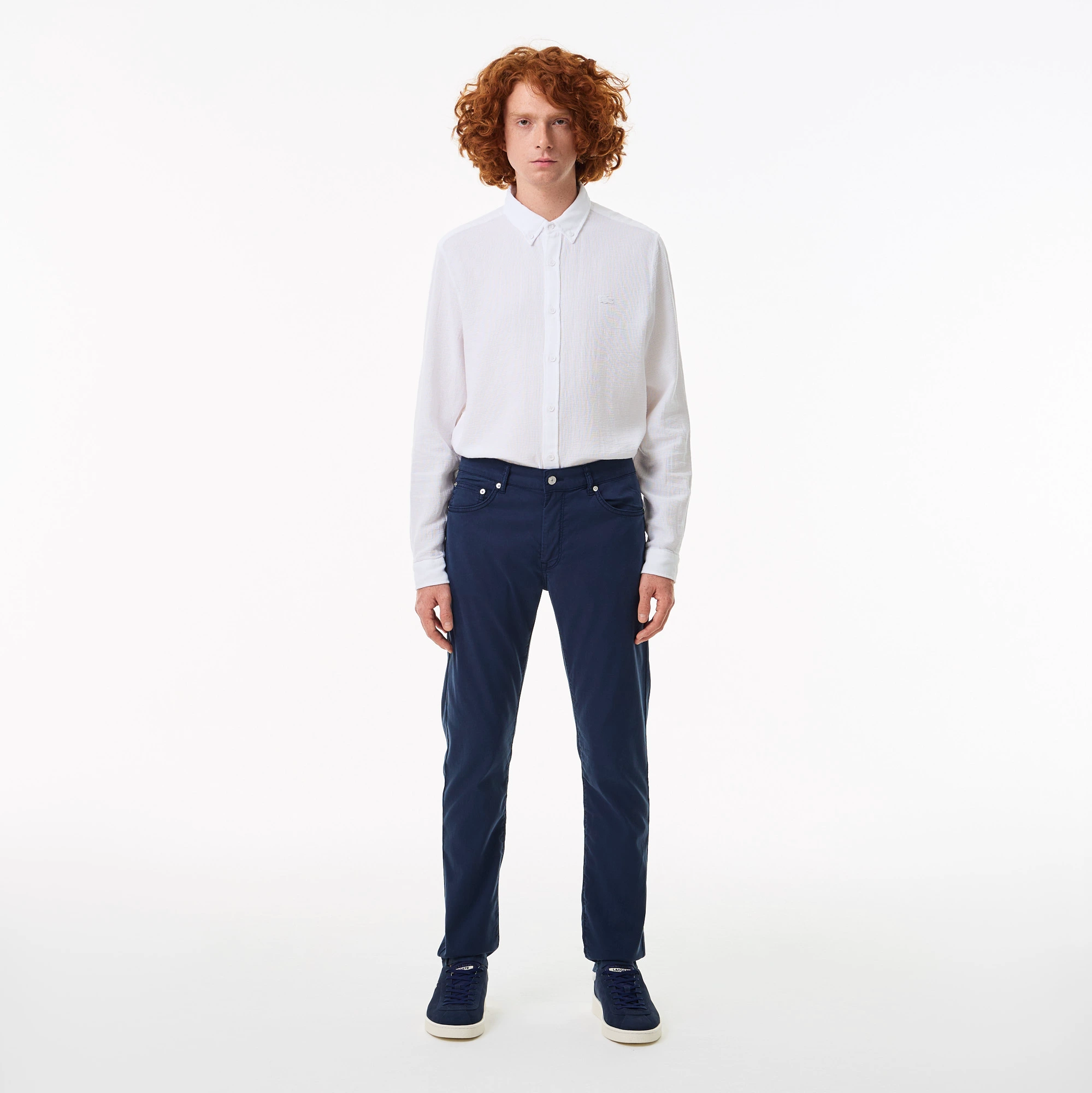 фото Мужские брюки lacoste slim fit