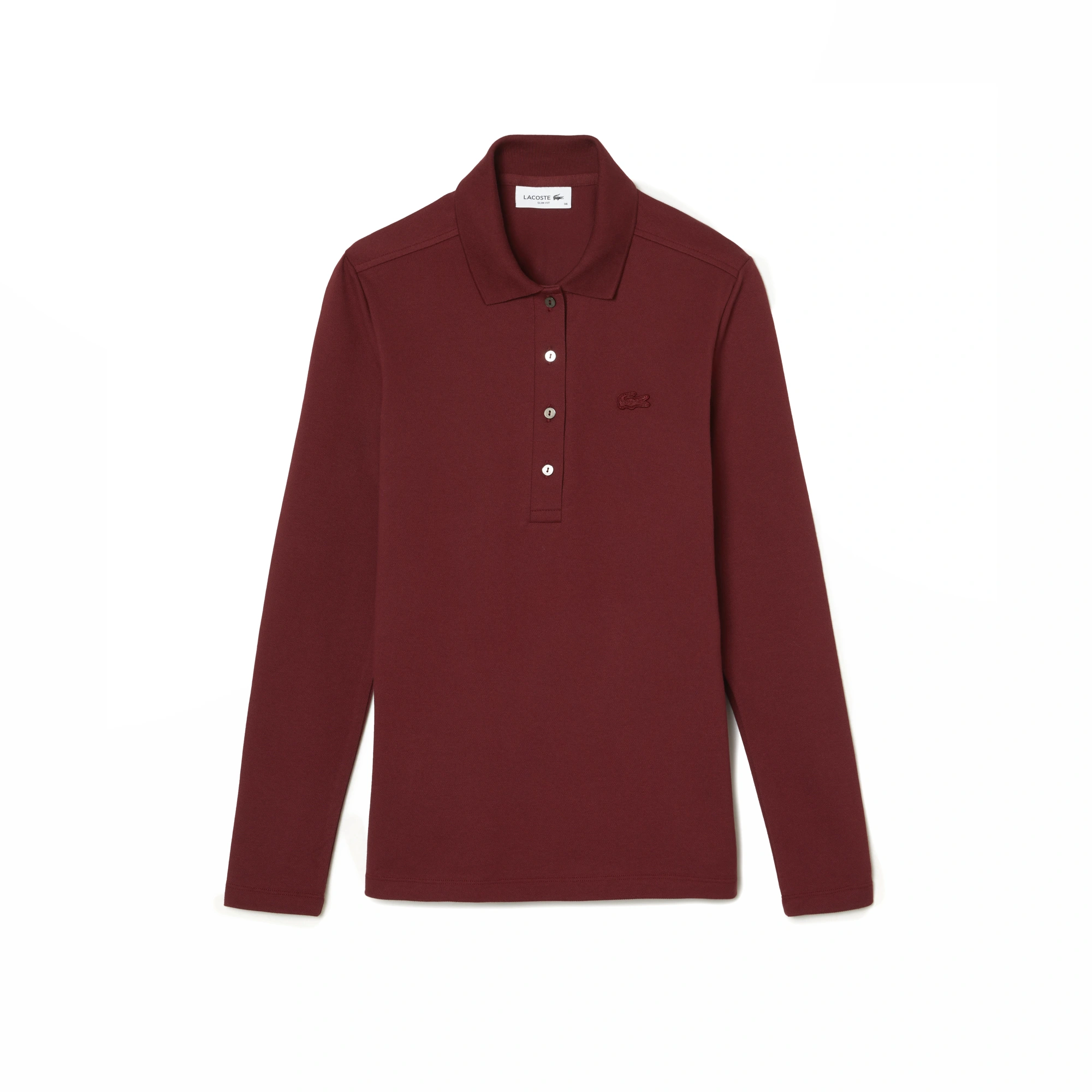 фото Женское поло lacoste slim fit из эластичного хлопка