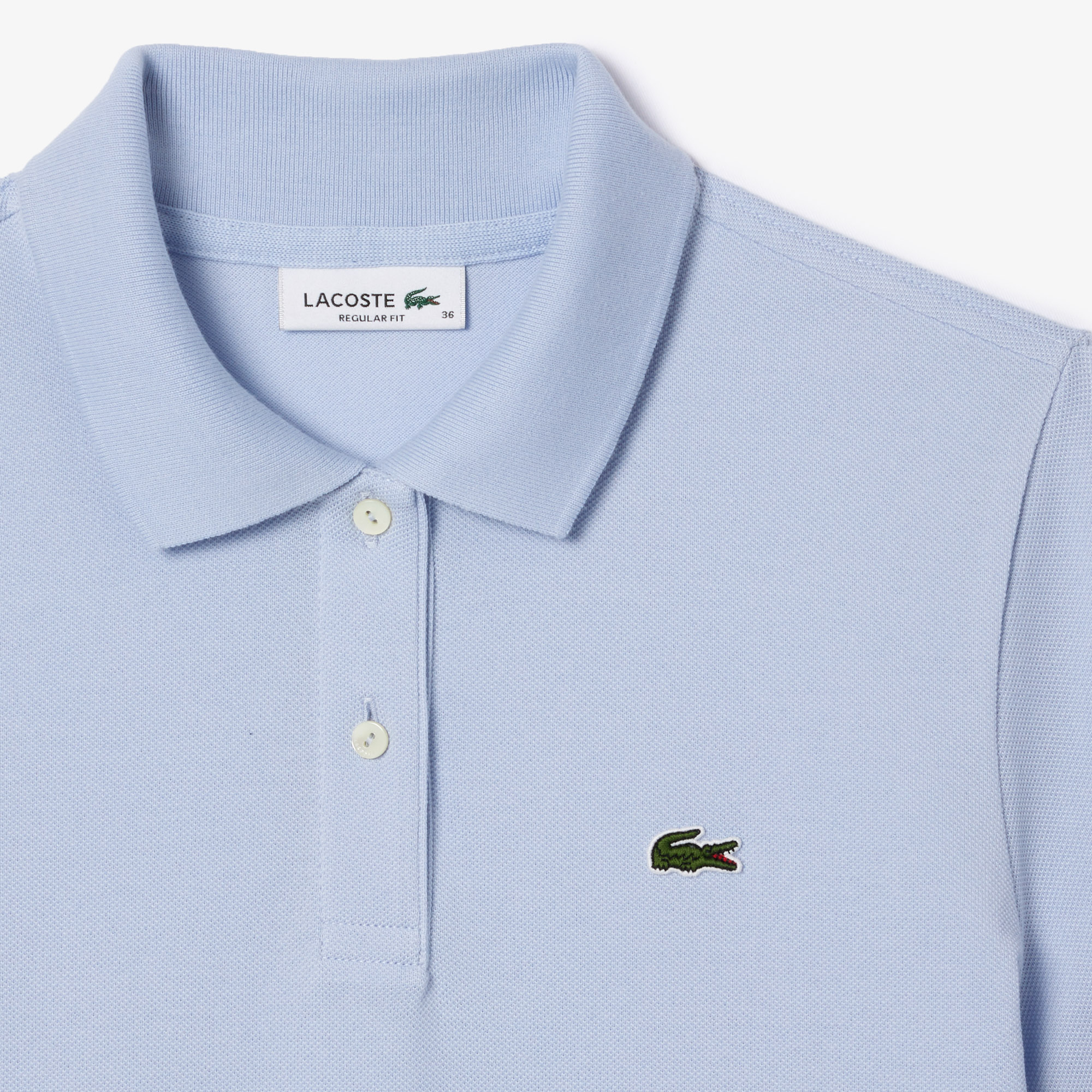 фото Женское поло lacoste classic fit из хлопка pique