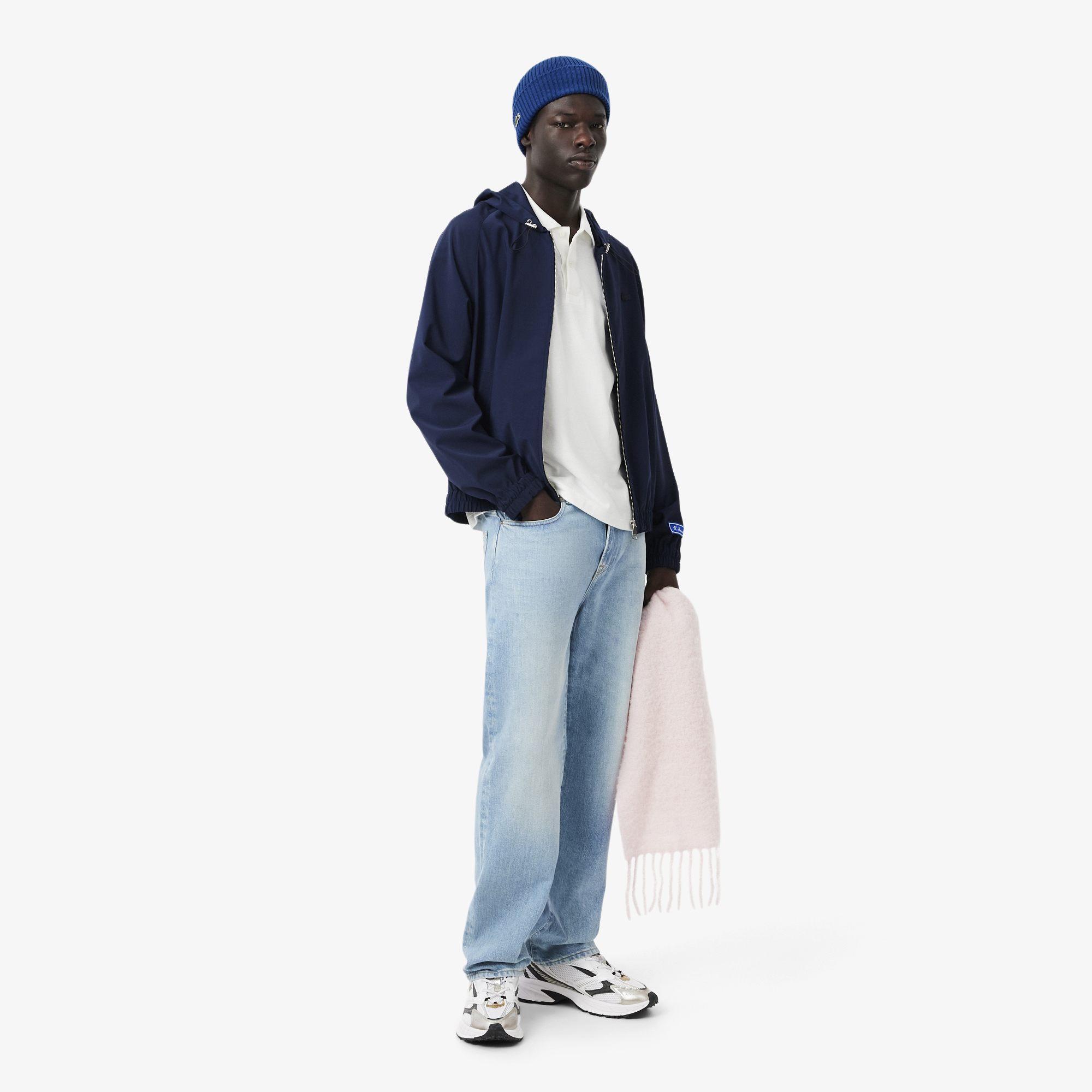 фото Шерстяная шапка lacoste unisex в рубчик