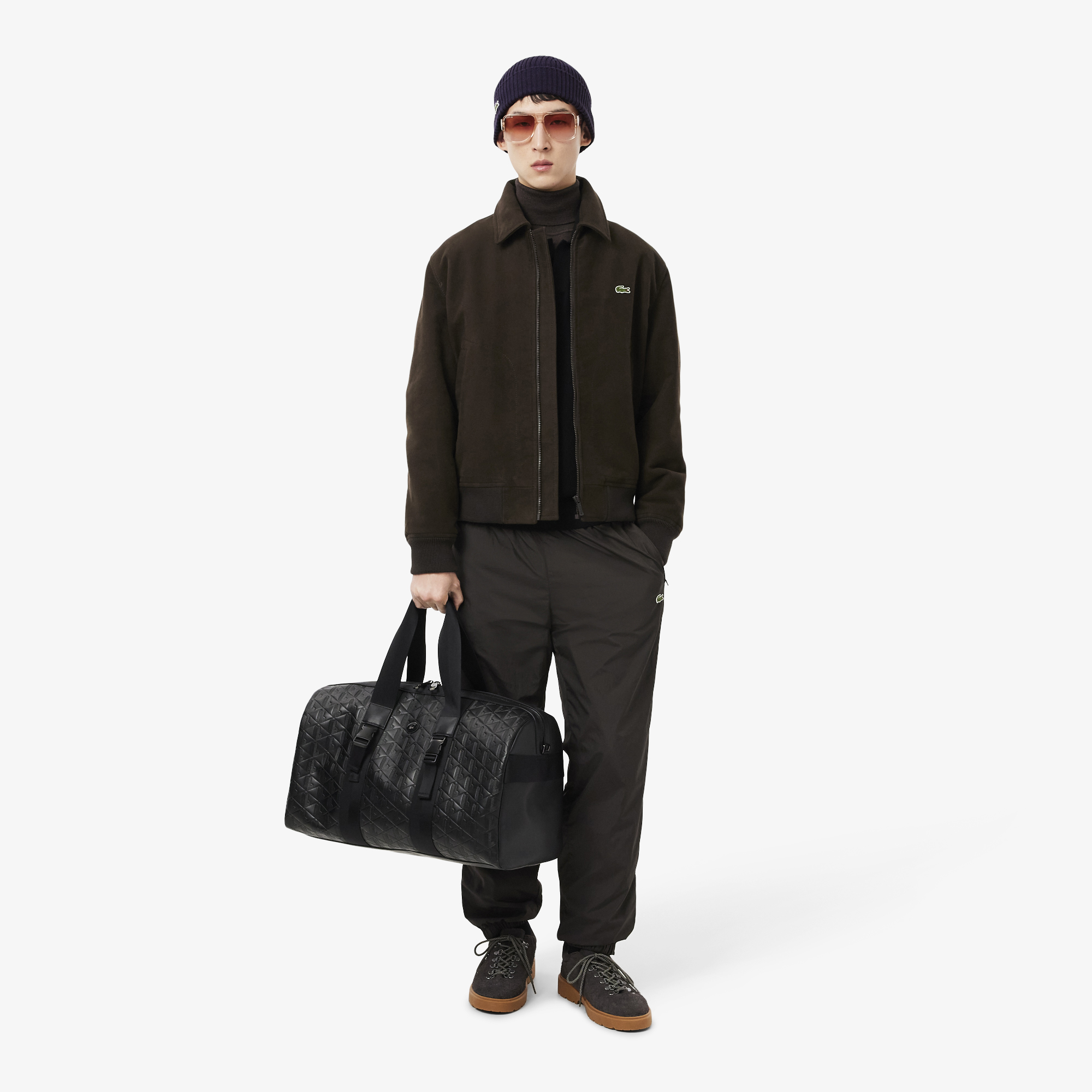 фото Шерстяная шапка lacoste unisex в рубчик