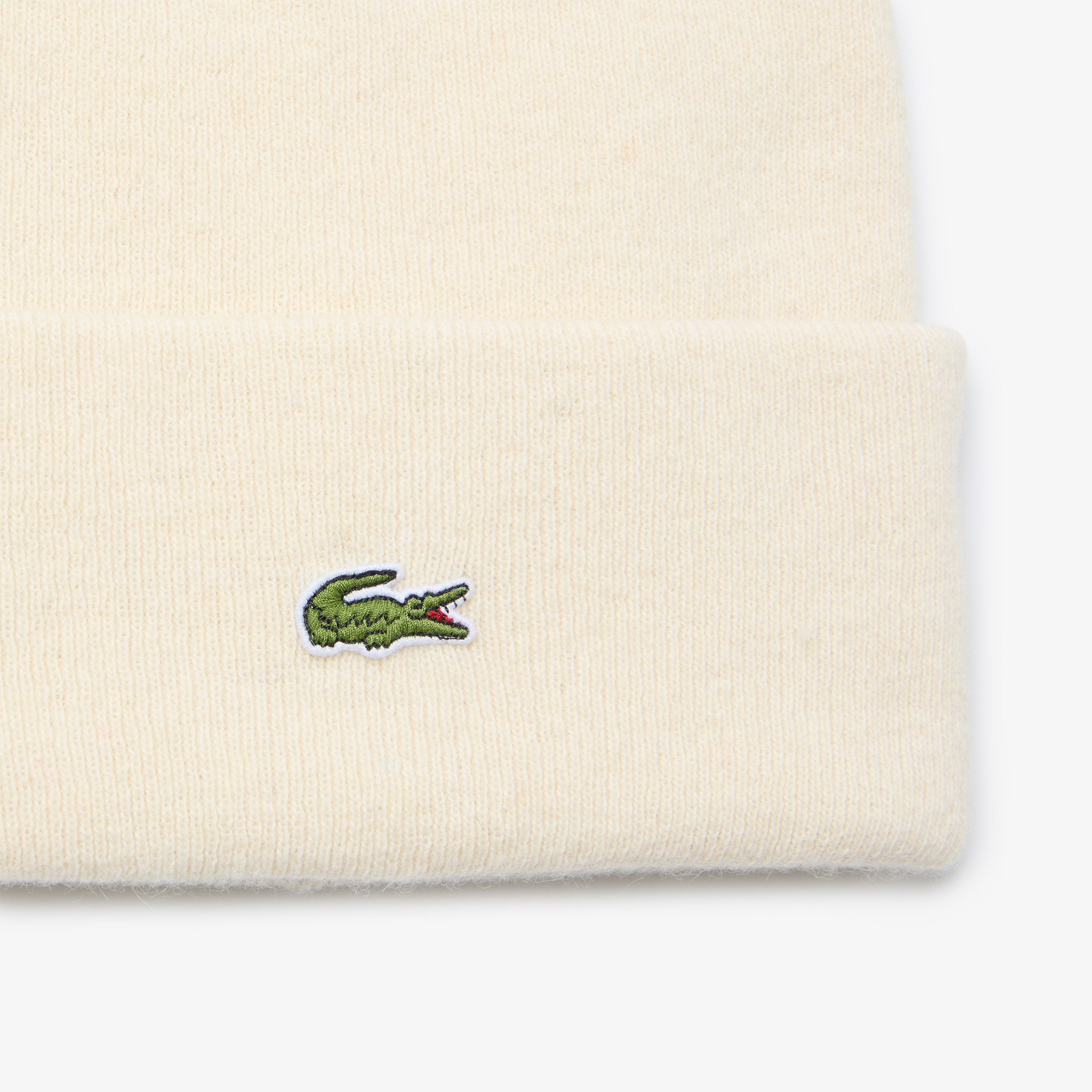 фото Шерстяная шапка lacoste unisex в рубчик