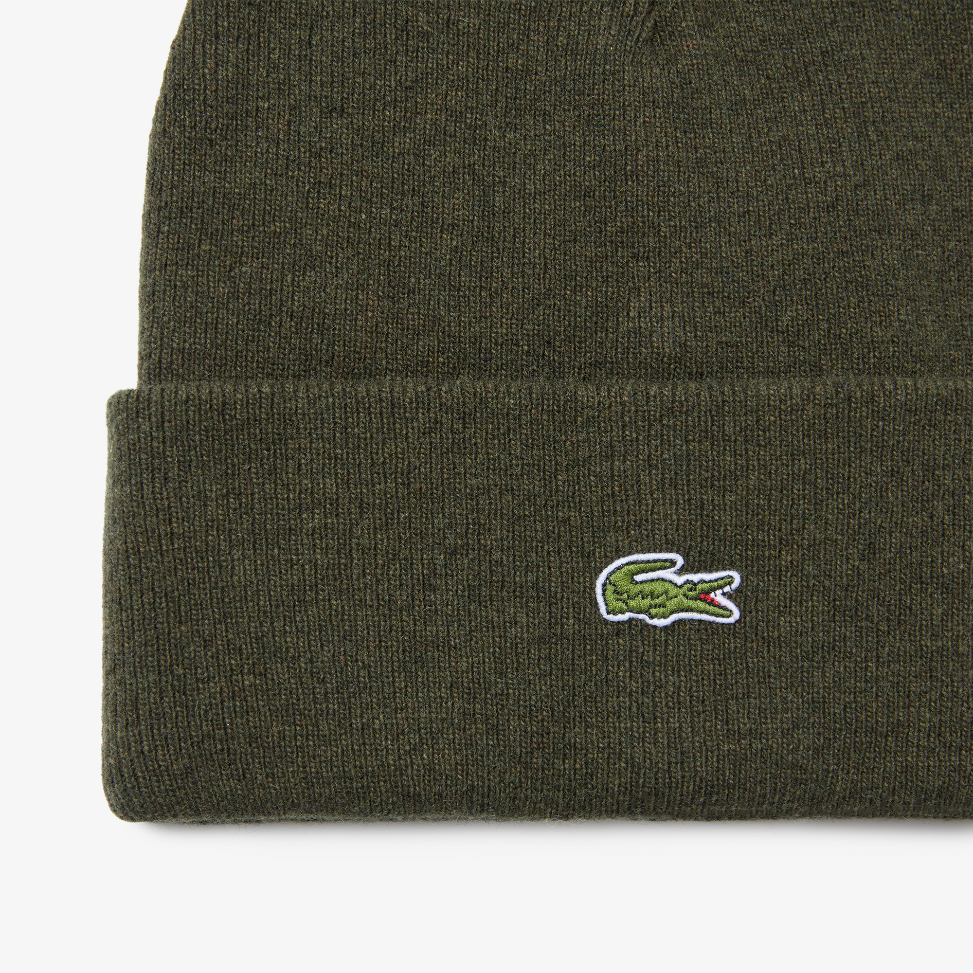 фото Шерстяная шапка lacoste unisex в рубчик