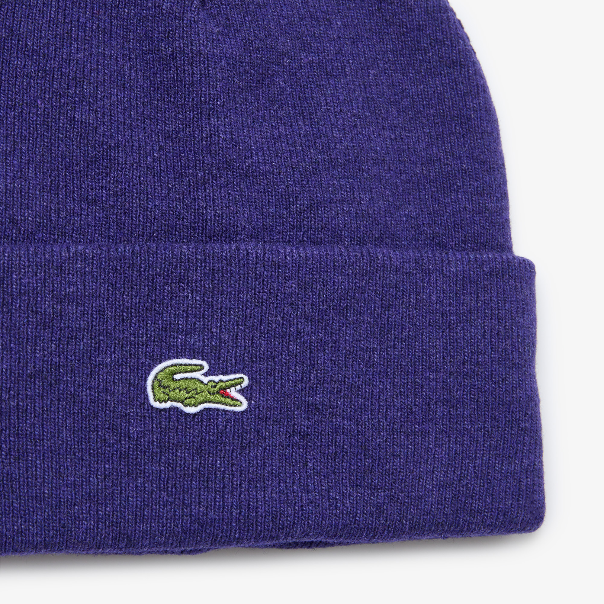 фото Шерстяная шапка lacoste unisex в рубчик