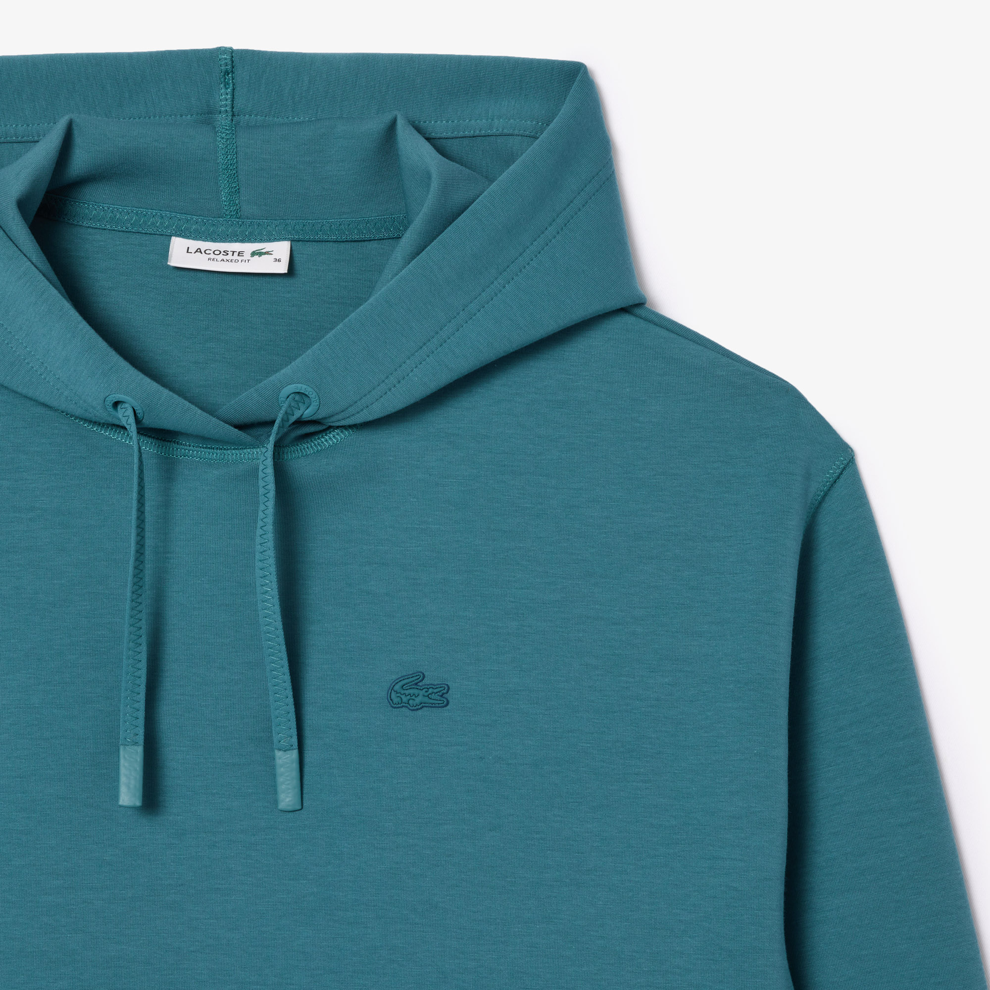 фото Женская толстовка lacoste loose fit с капюшоном