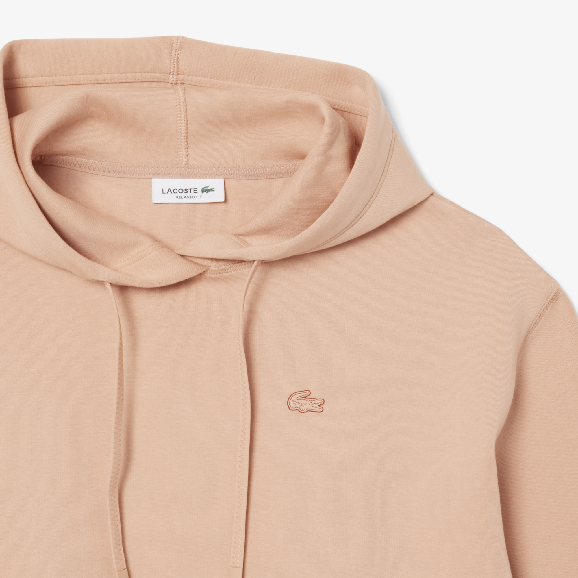 фото Женская толстовка lacoste loose fit с капюшоном