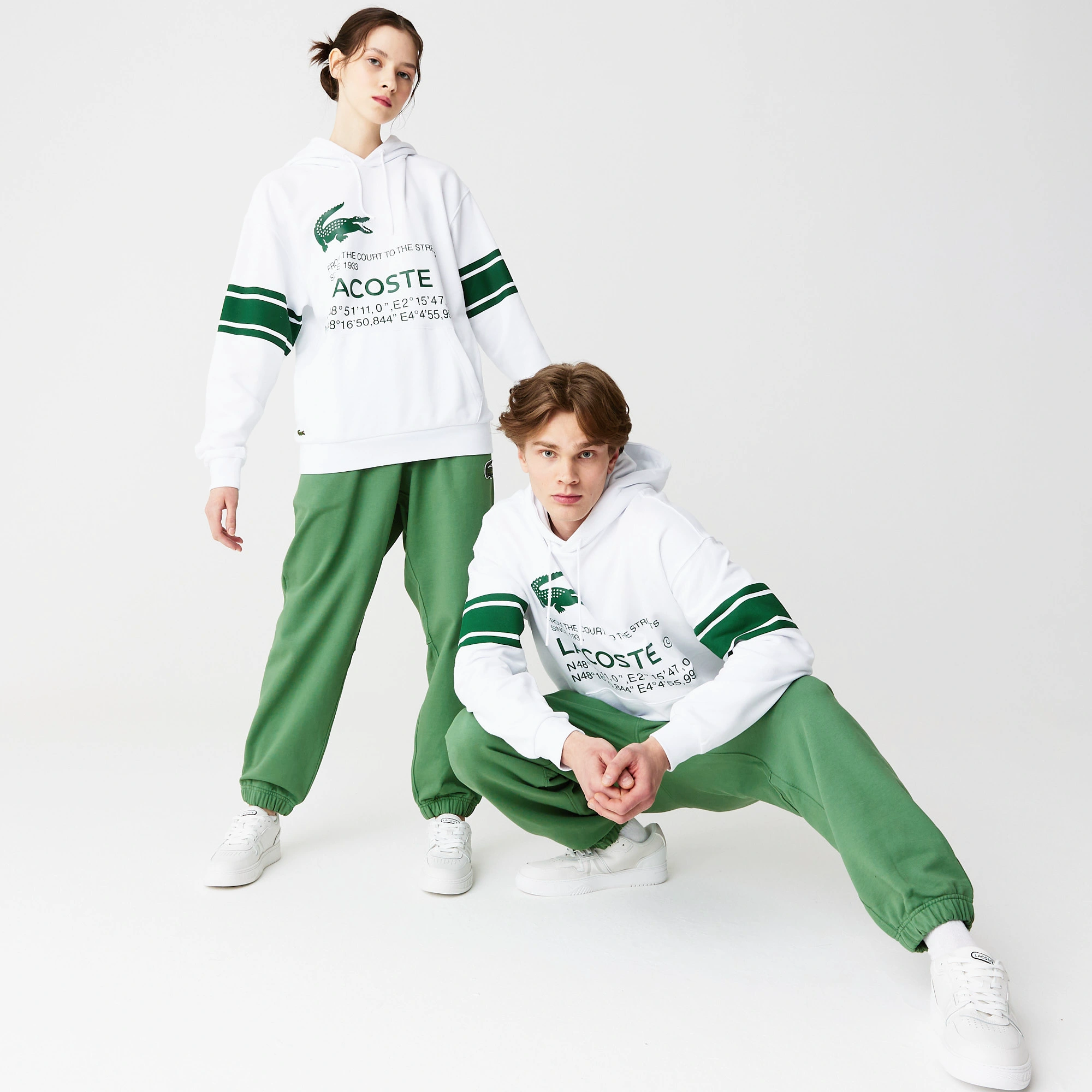 фото Толстовка - худи lacoste oversized fit unisex