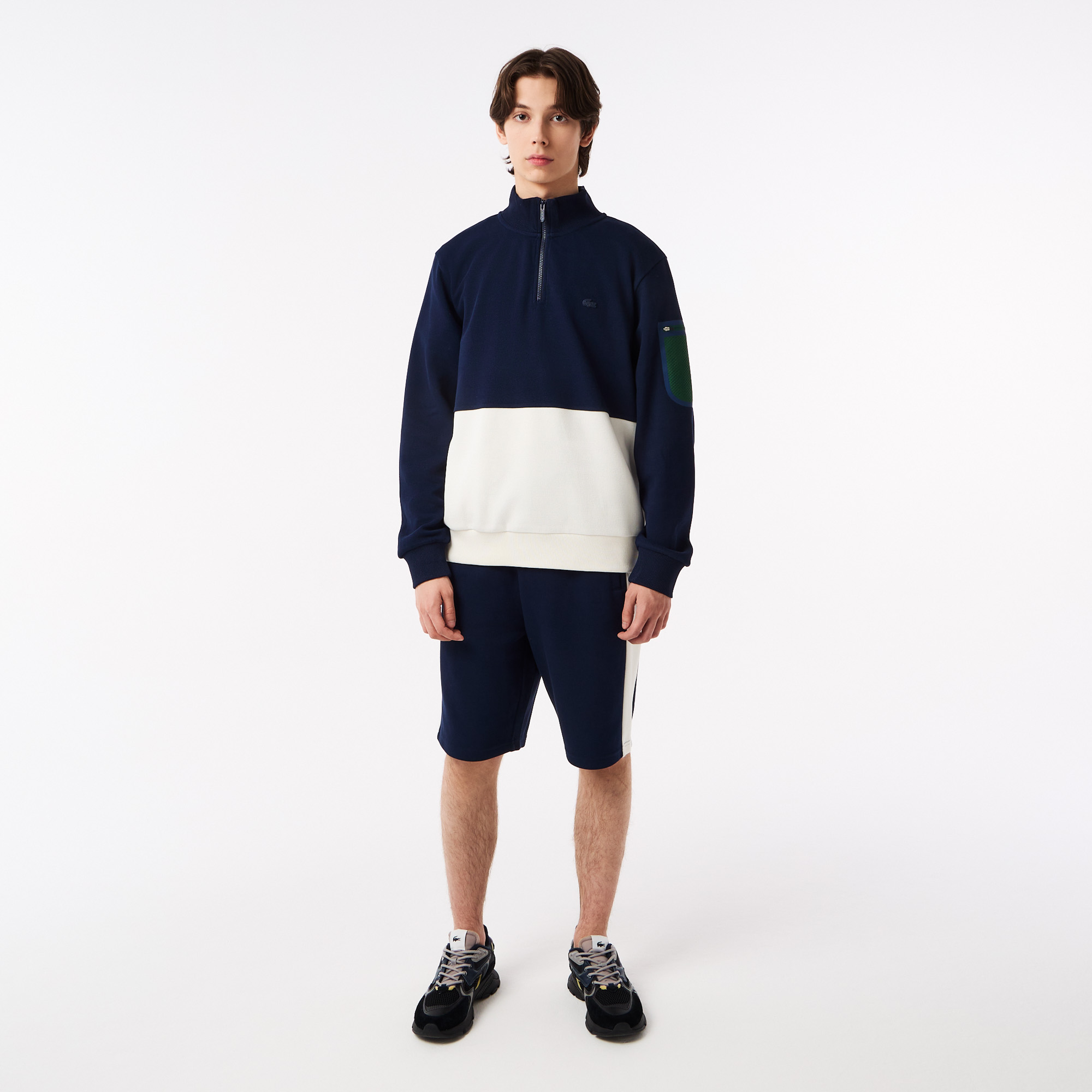 фото Мужская толстовка lacoste colorblock