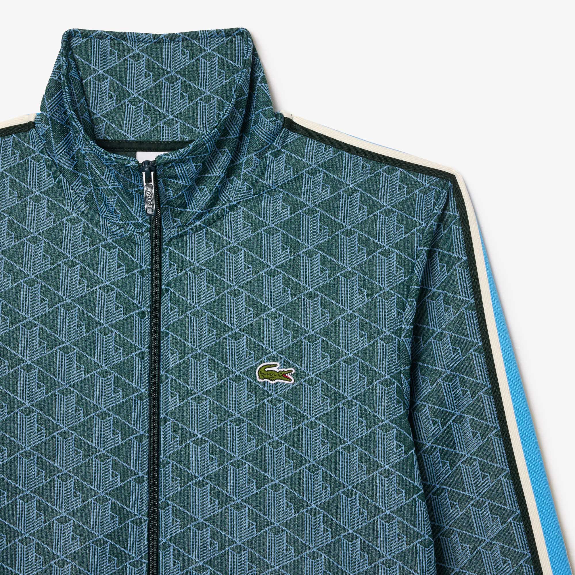 фото Мужская жаккардовая толстовка lacoste paris с монограммой