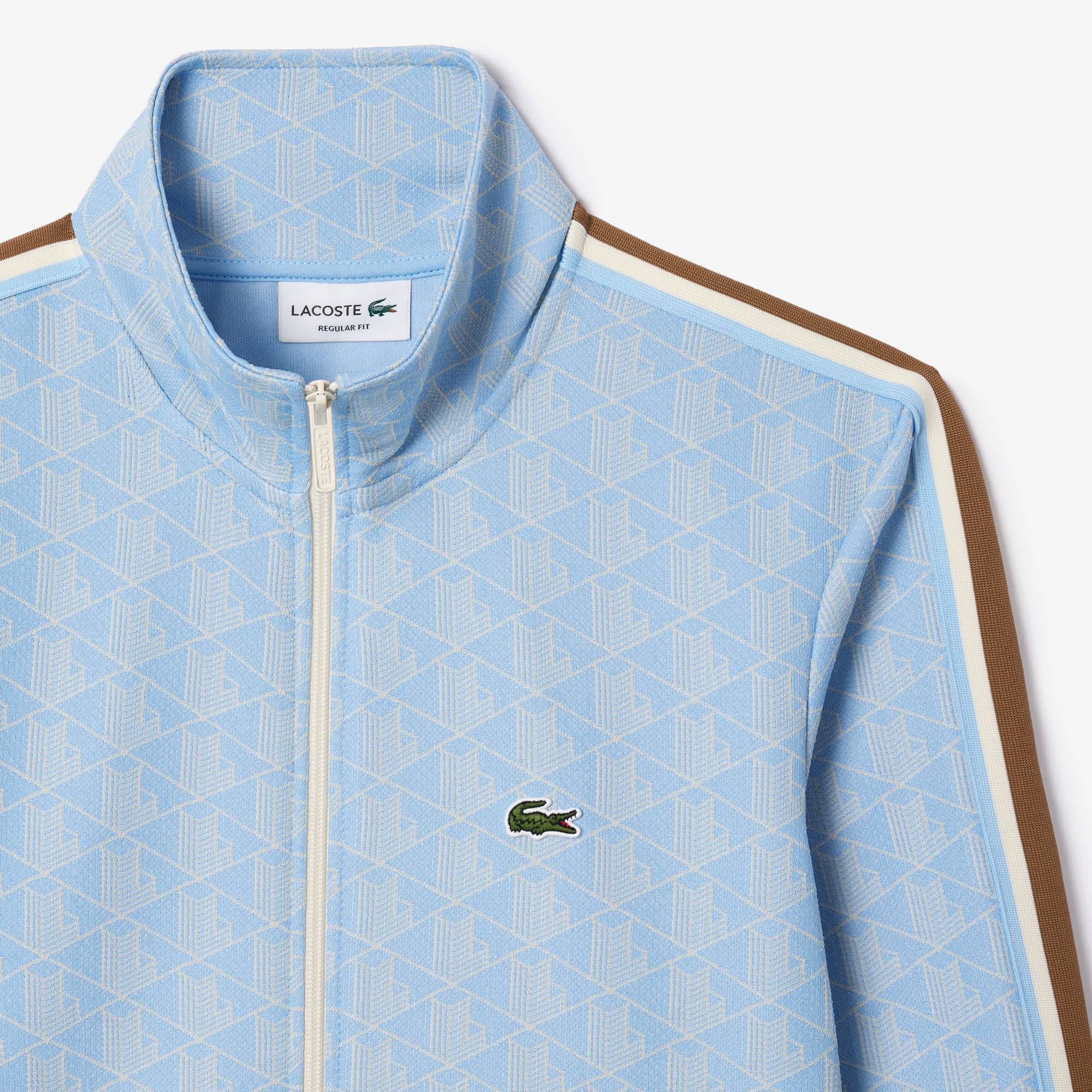 фото Мужская жаккардовая толстовка lacoste paris с монограммой