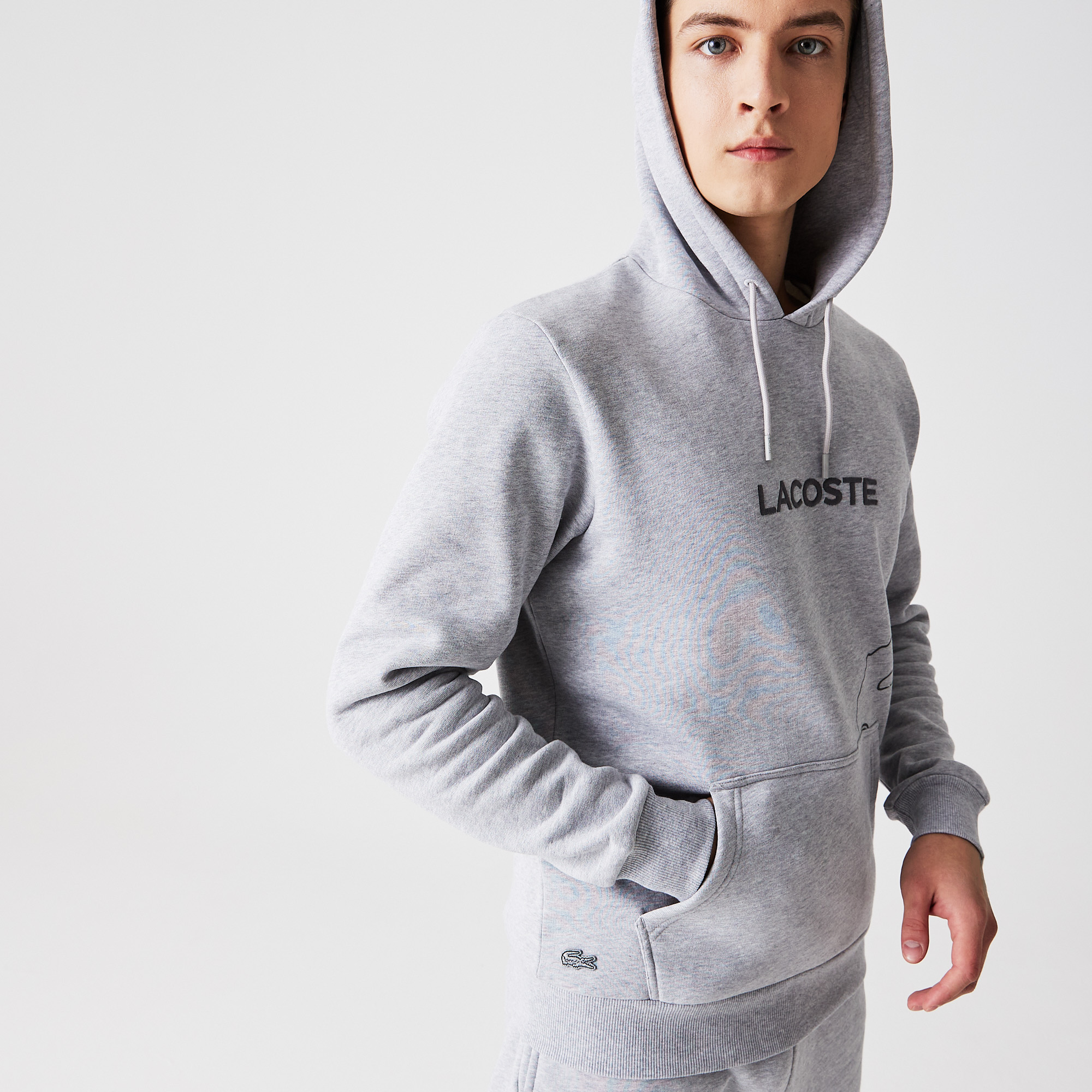 фото Мужская толстовка на молнии lacoste