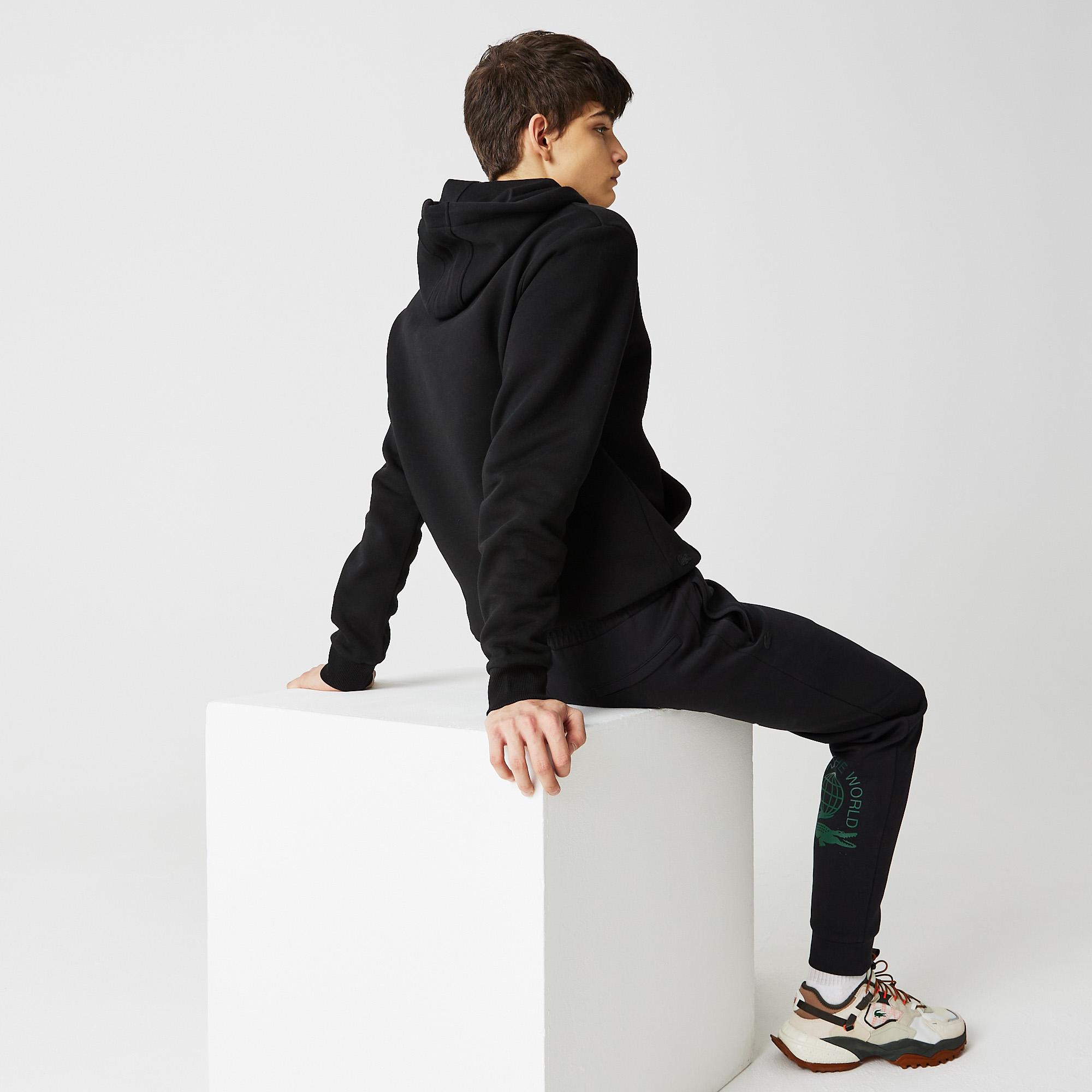 фото Мужская толстовка на молнии lacoste