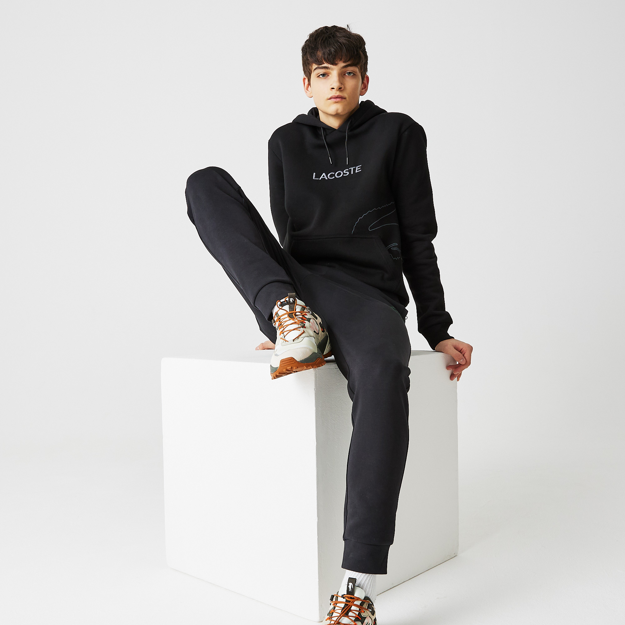 фото Мужская толстовка на молнии lacoste