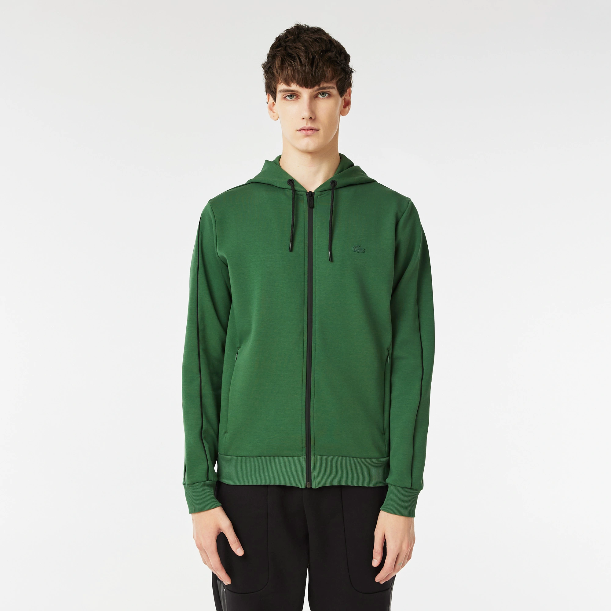 фото Мужская толстовка - худи lacoste из хлопка