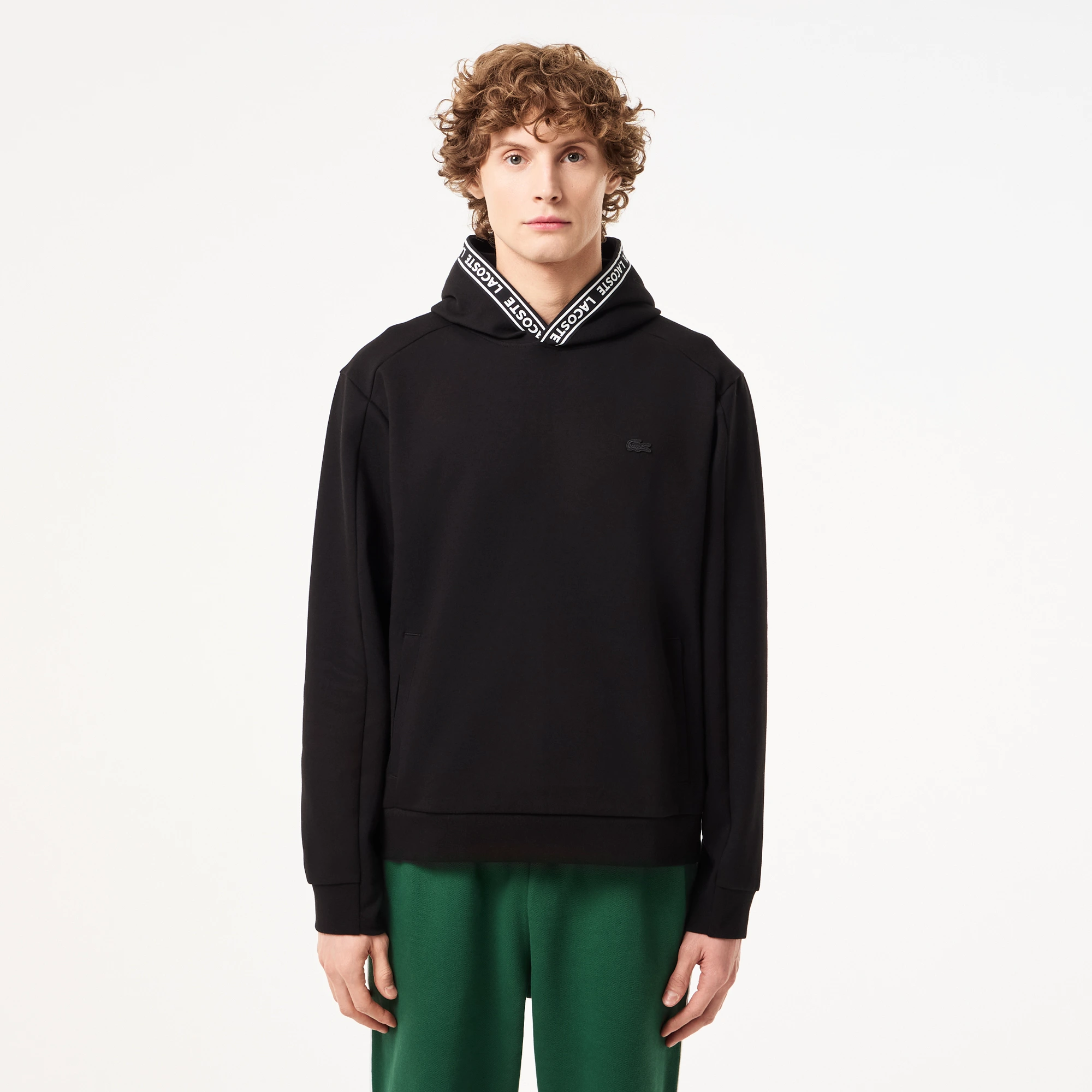 фото Мужская толстовка - худи lacoste с капюшоном