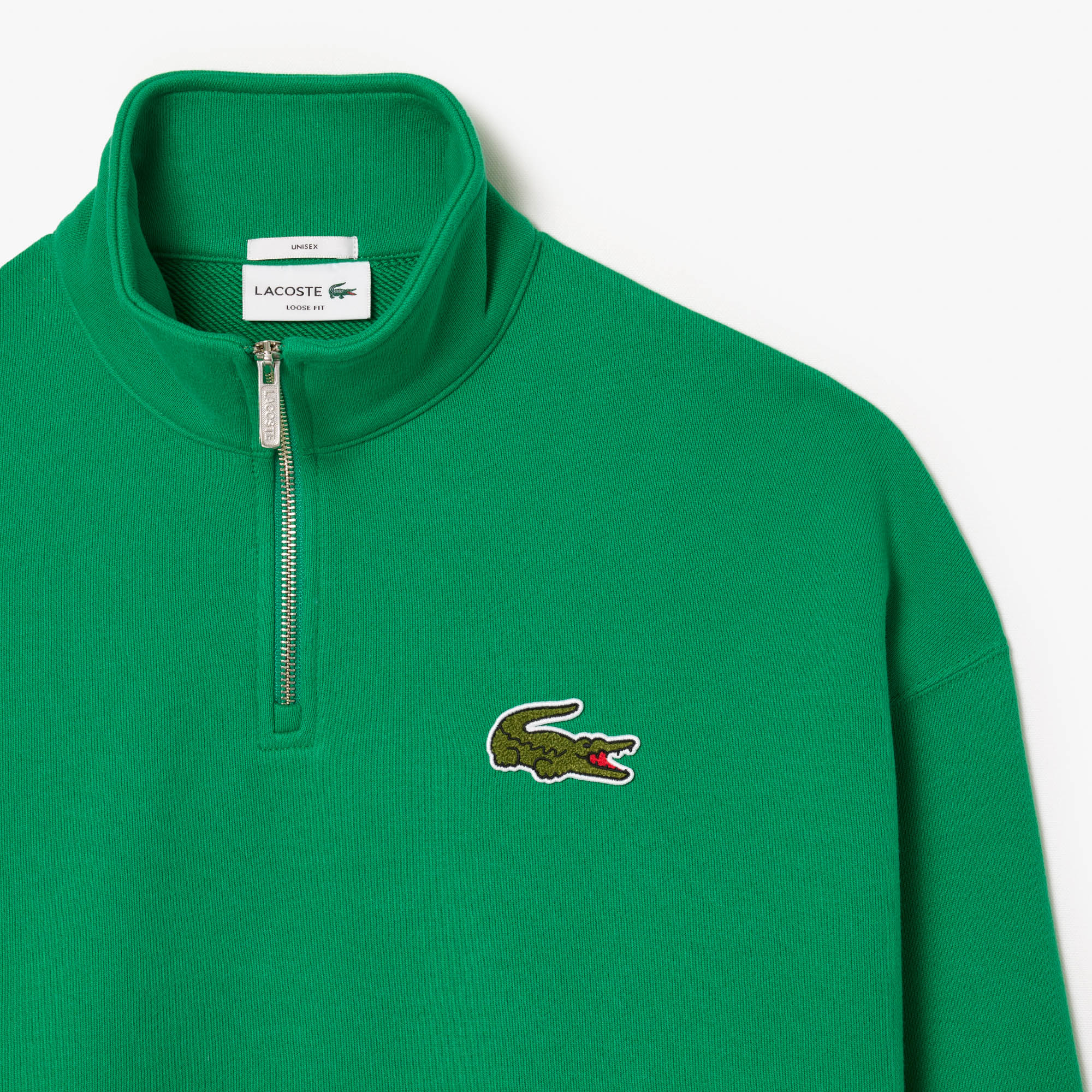 фото Толстовка lacoste unisex с молнией и высоким воротом