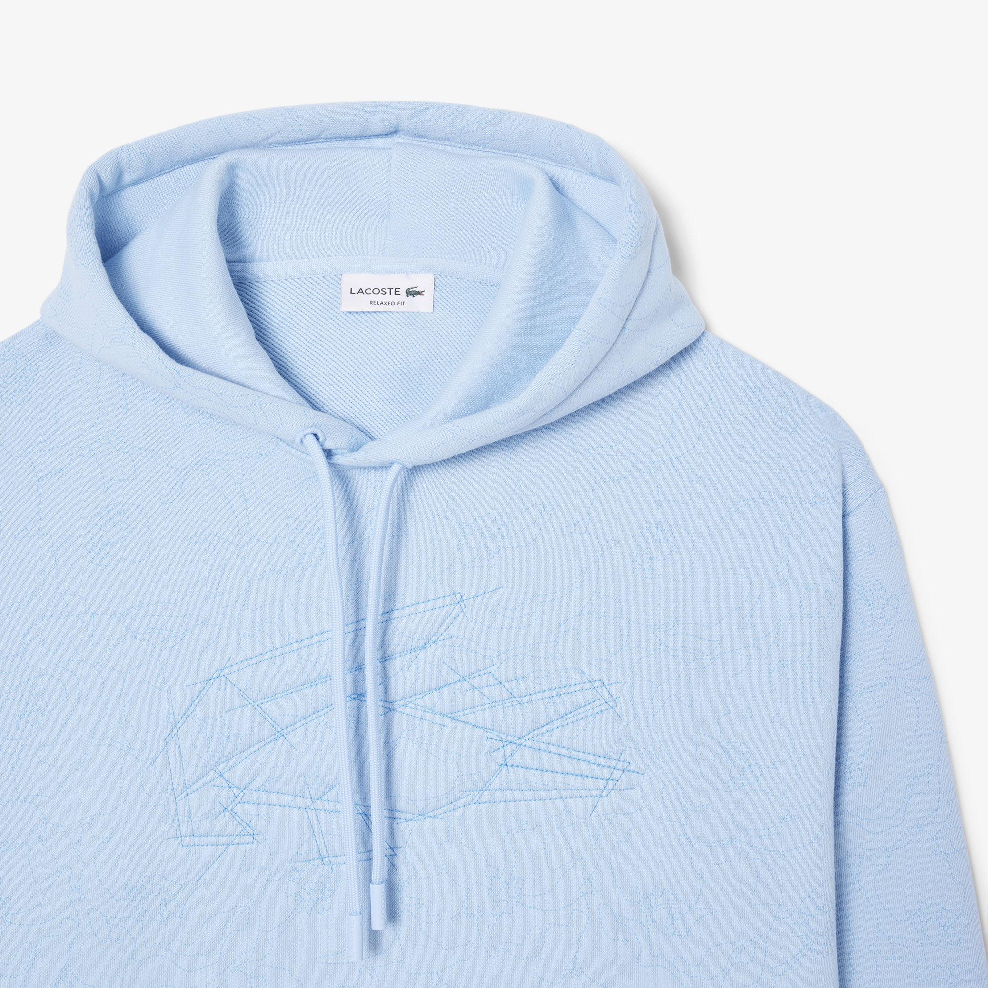 фото Мужская толстовка - худи lacoste из хлопка