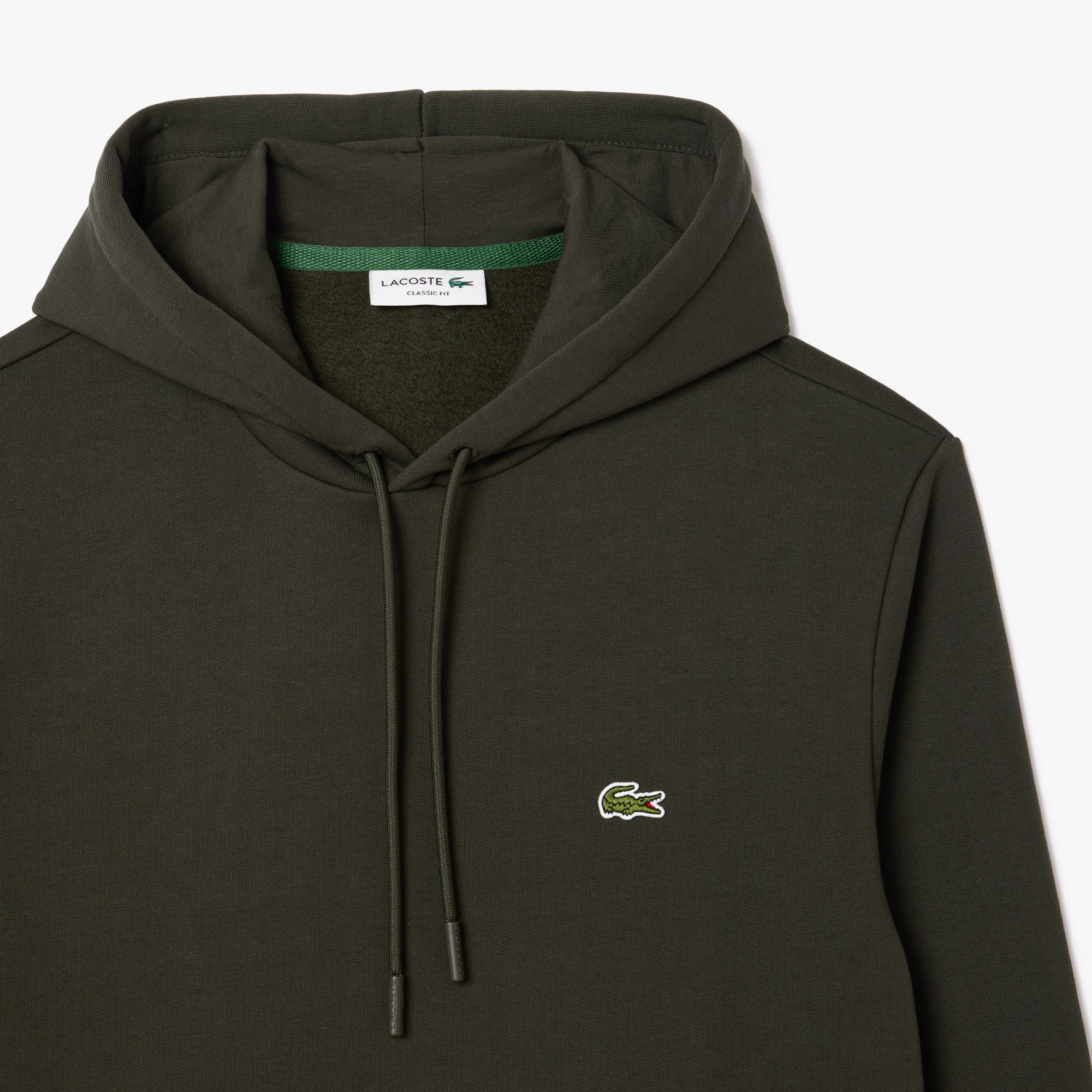 фото Мужское худи lacoste classic fit с флисом