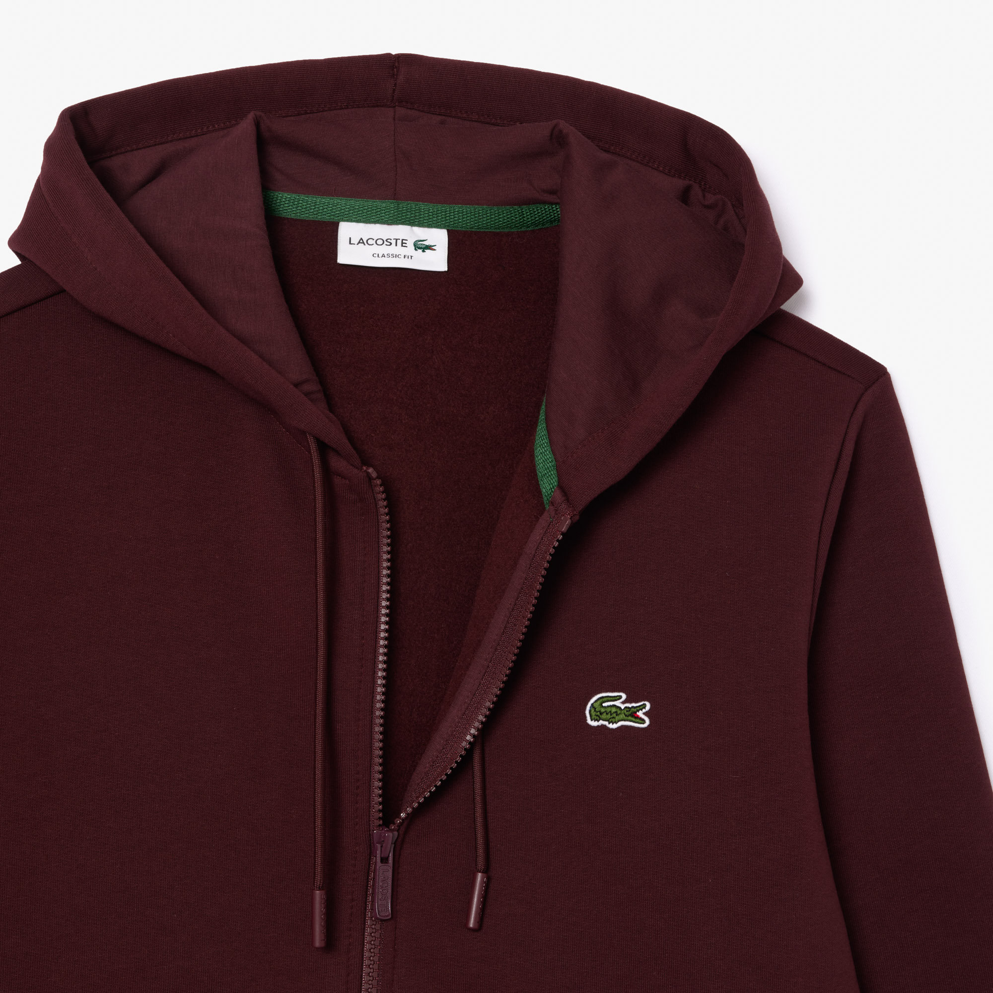 фото Мужская флисовая толстовка lacoste на молнии