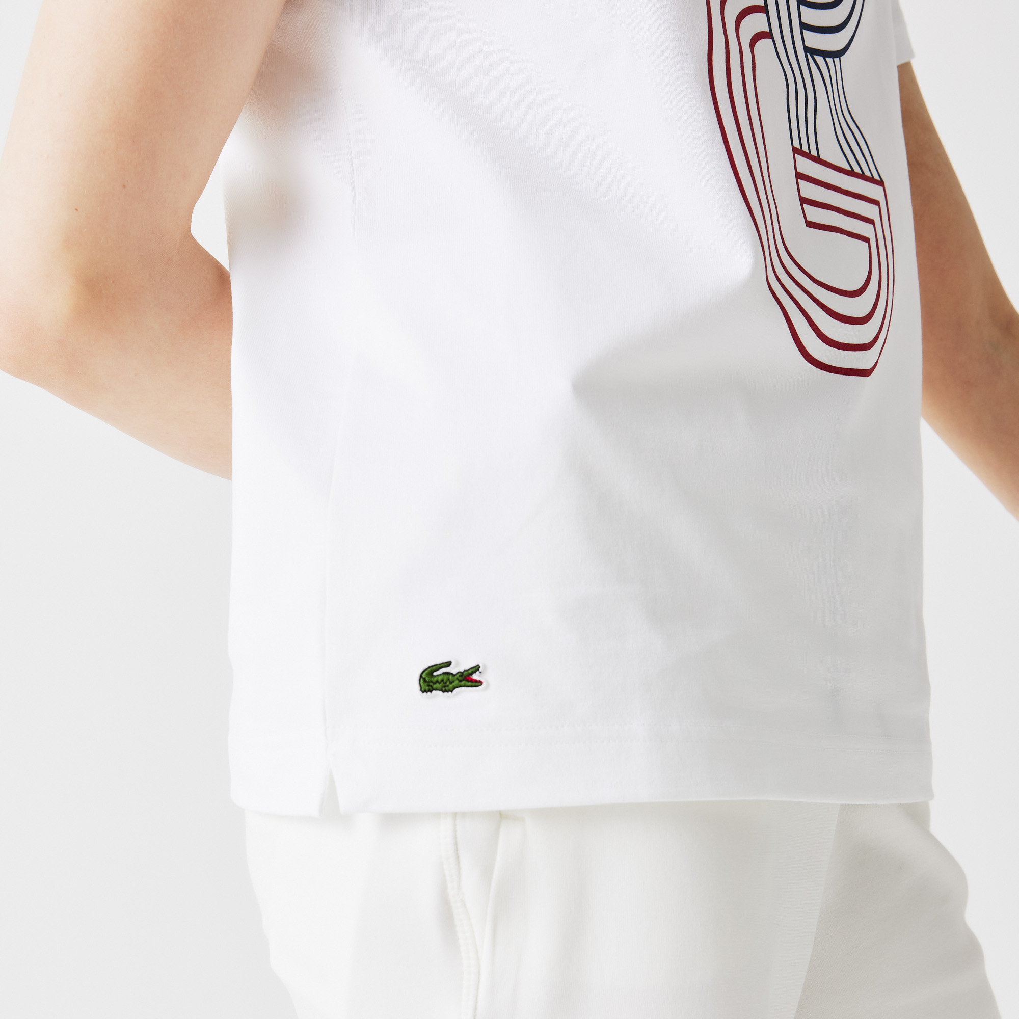 фото Хлопковая футболка lacoste roland garros