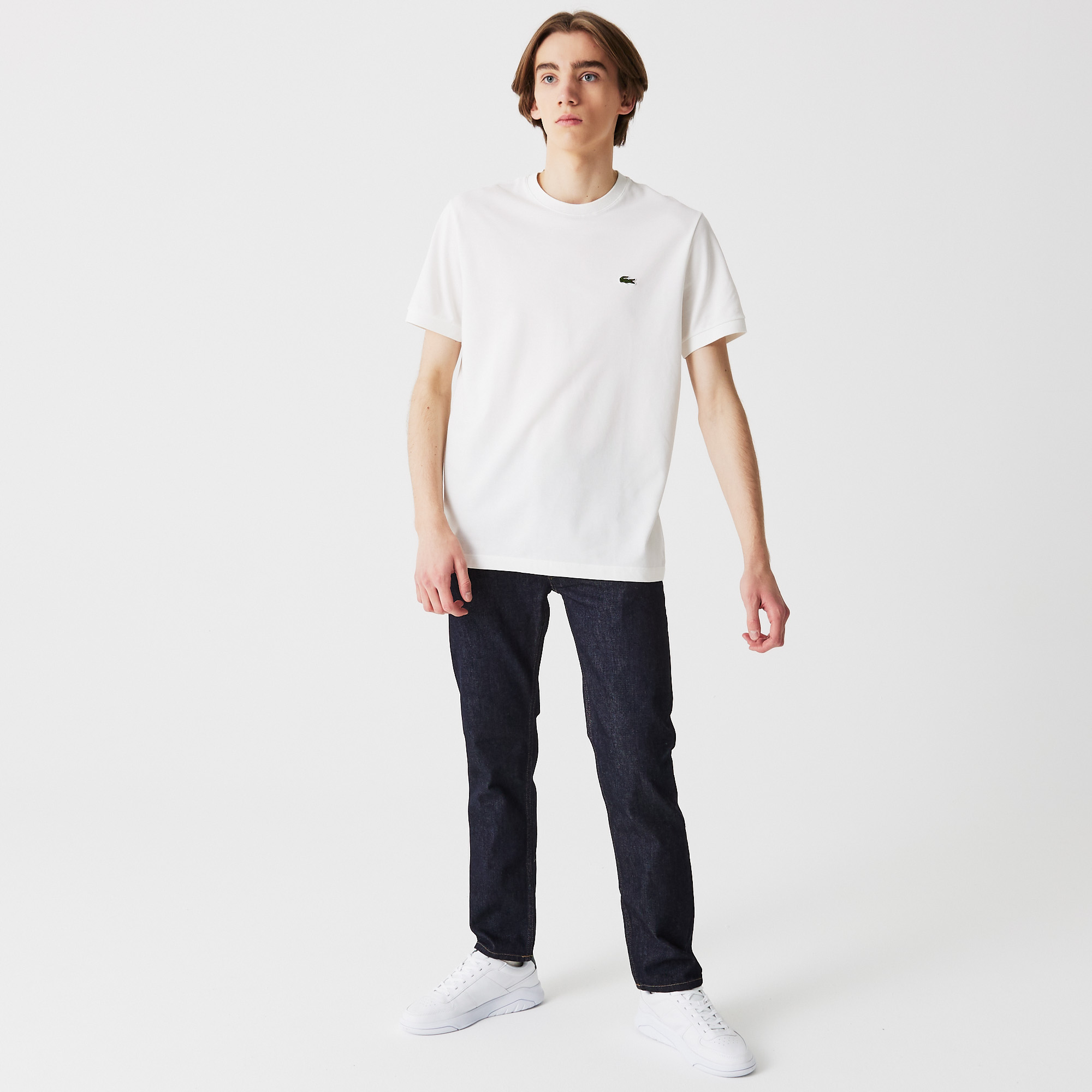 фото Хлопковая футболка lacoste